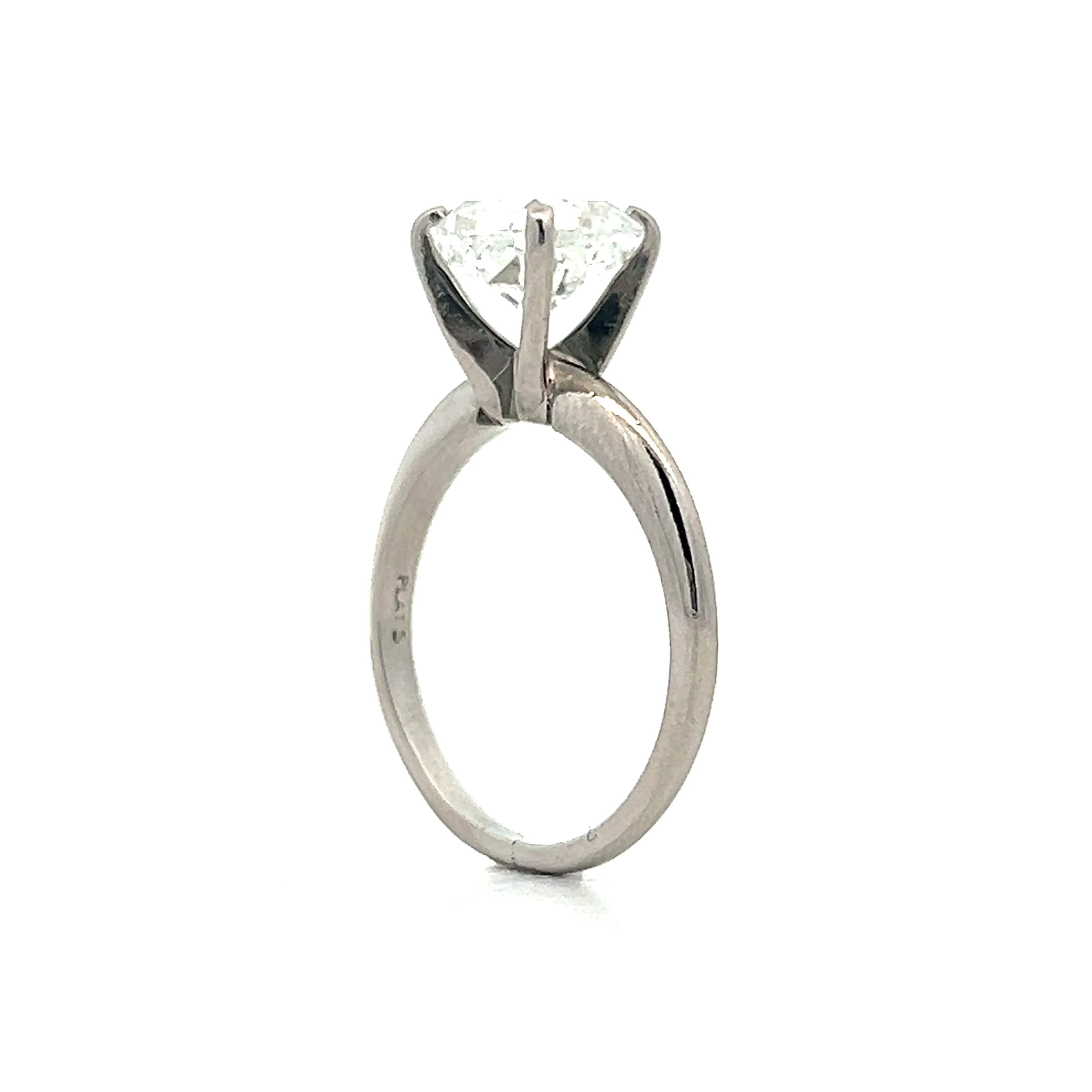 2.34 Radiant Cut Diamond Engagement Ring in Platinum - Image 5