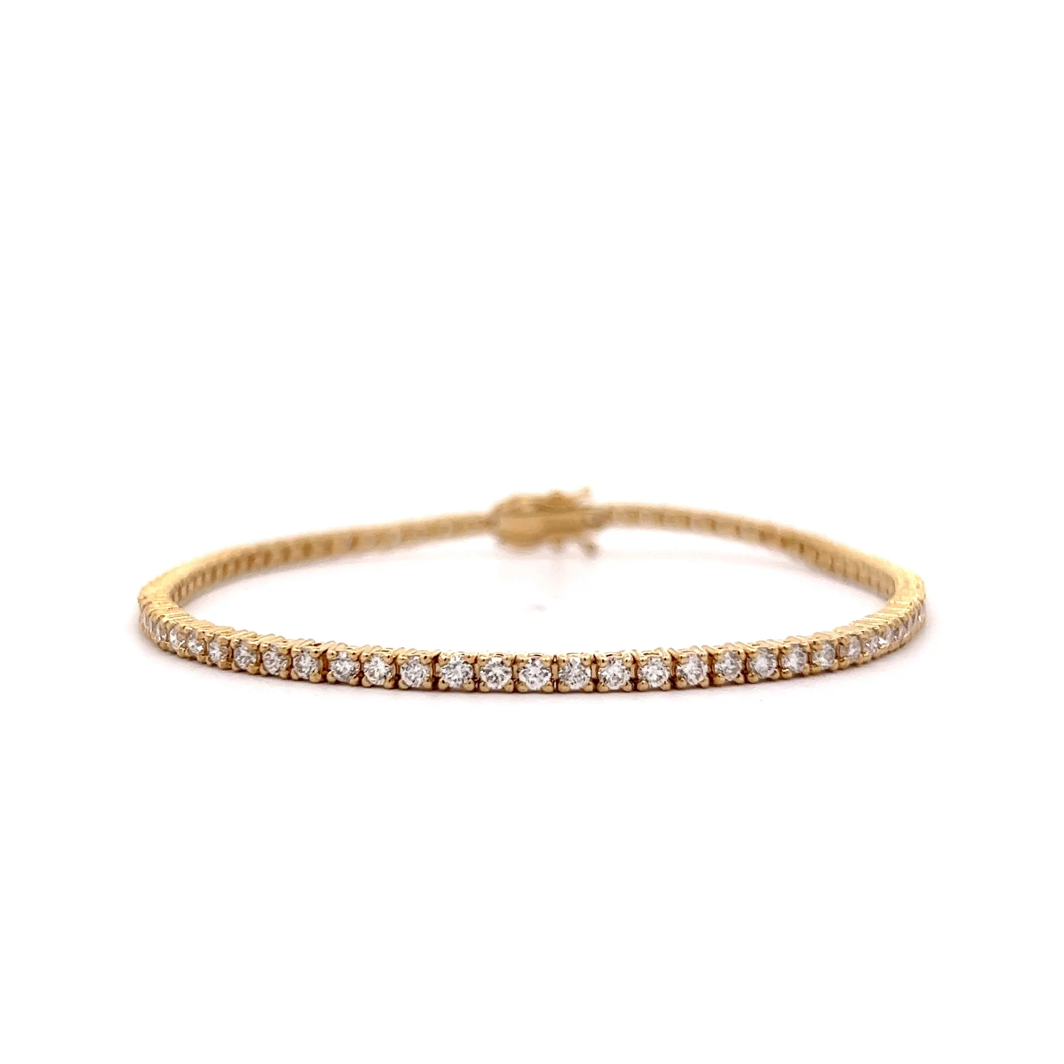 2.34 Diamond Tennis Bracelet in 14k Yellow Gold