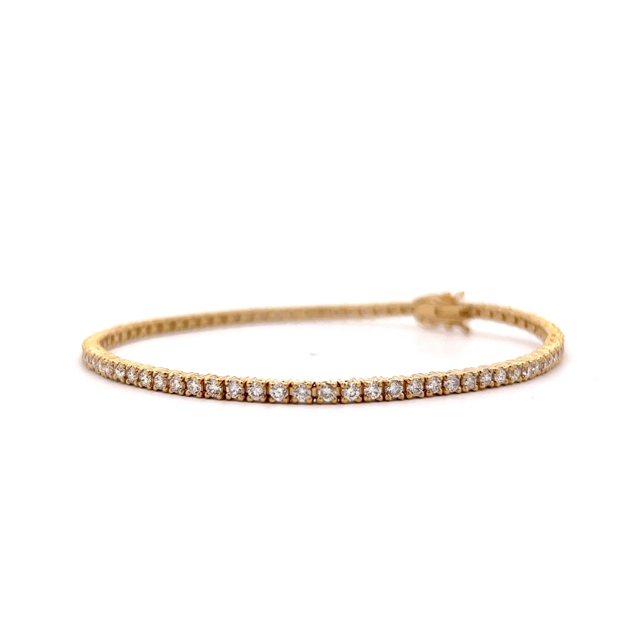 2.34 Diamond Tennis Bracelet in 14k Yellow Gold - Image 2