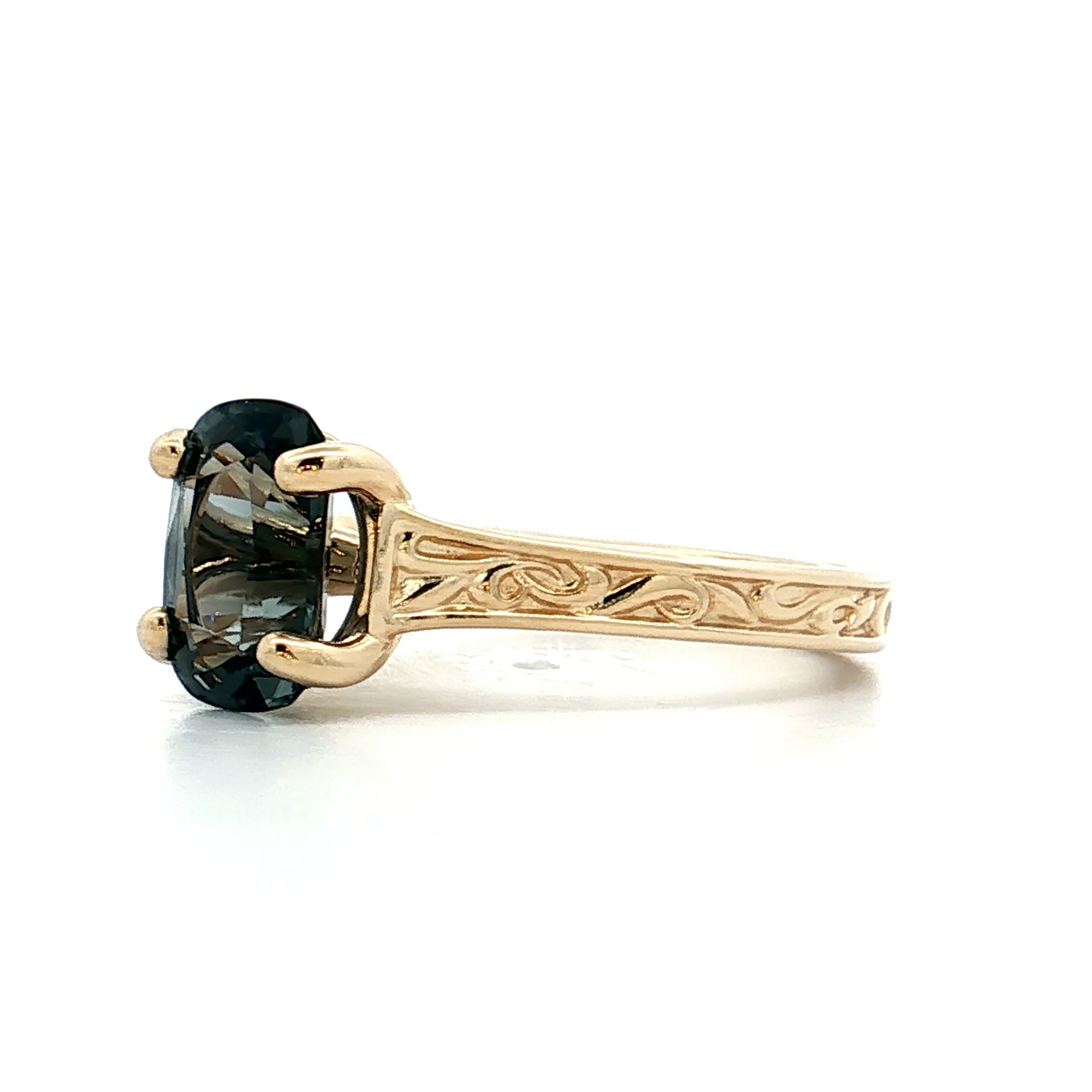 2.35 Cushion Cut Spinel Engagement Ring 14k - Image 2