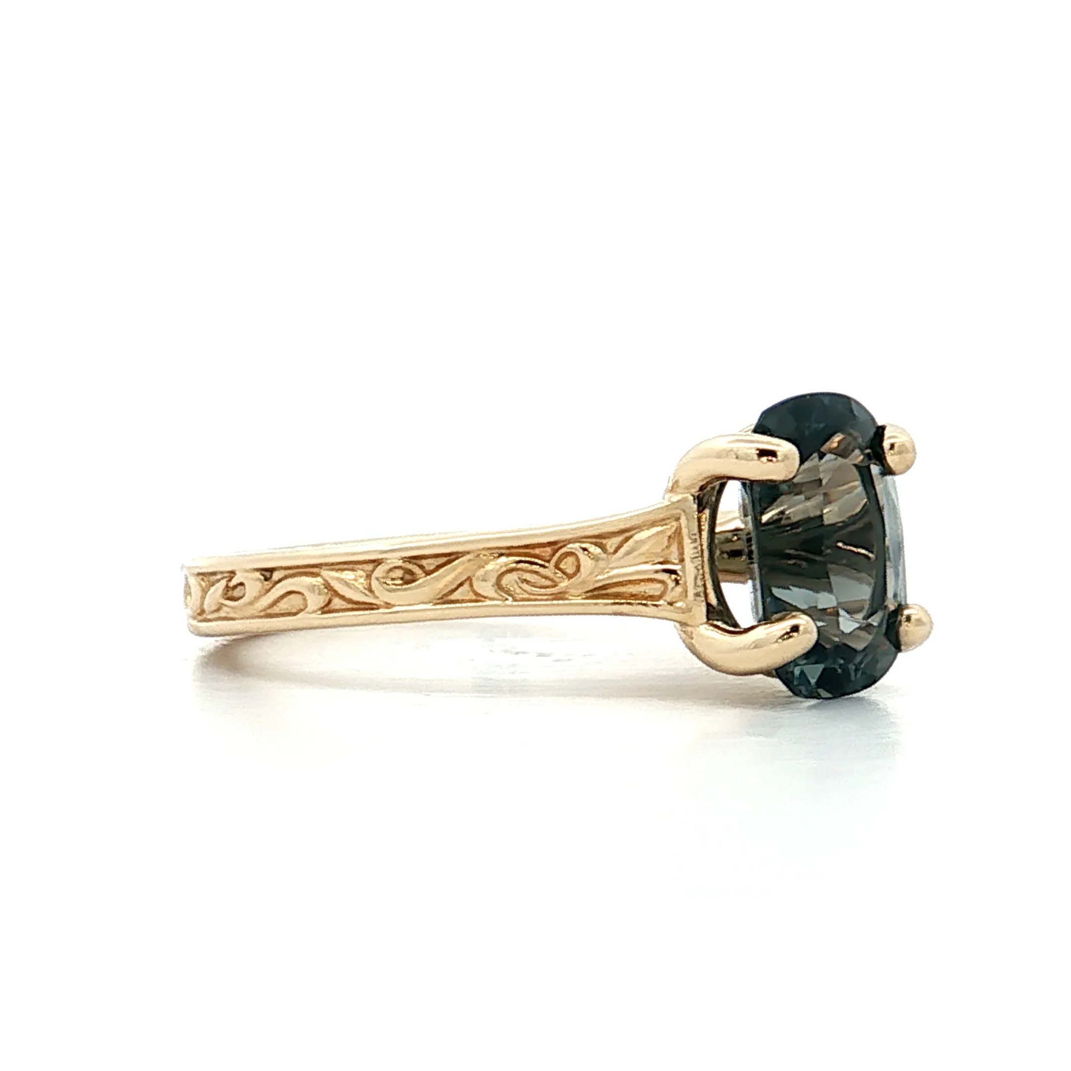 2.35 Cushion Cut Spinel Engagement Ring 14k - Image 3
