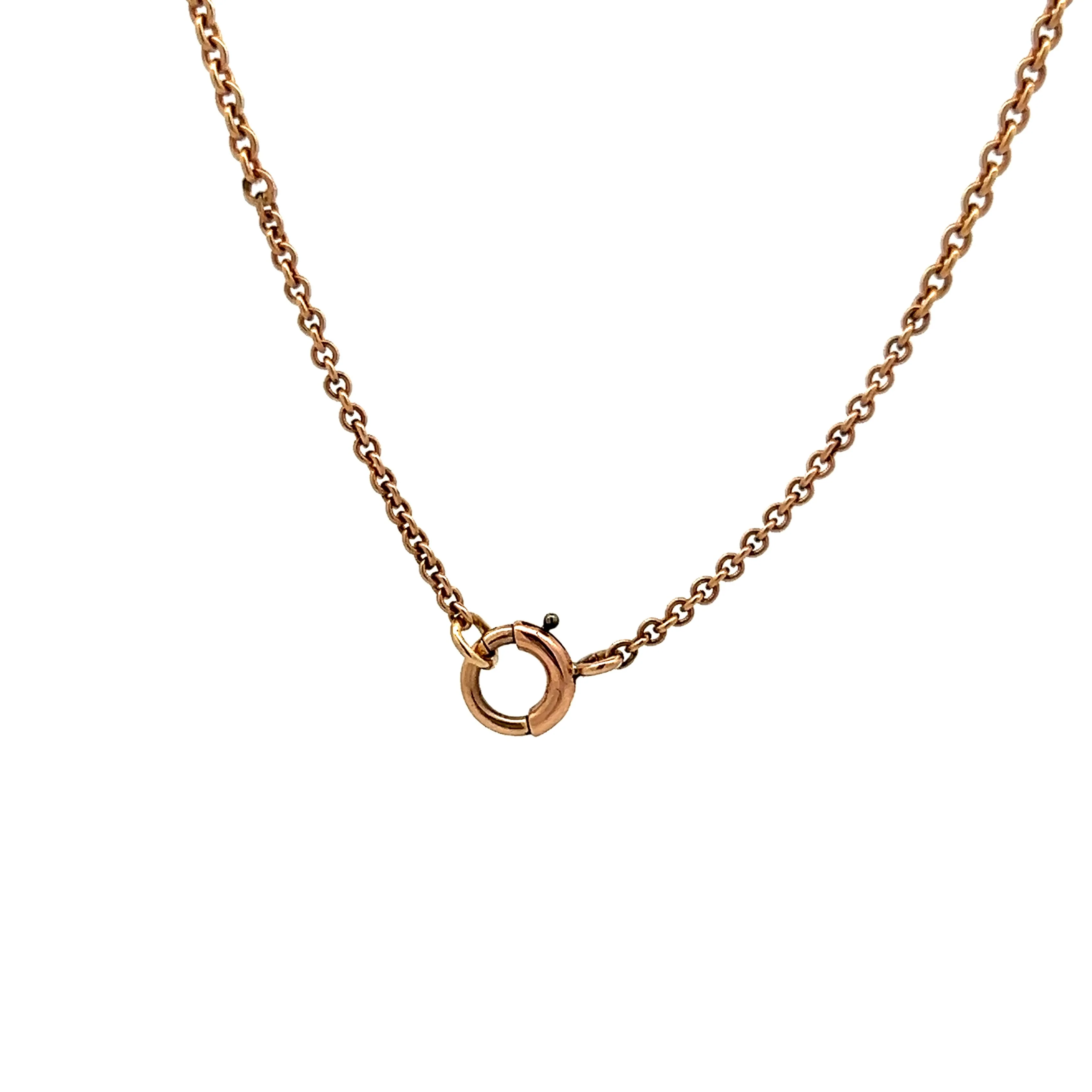 2.40 Antique Victorian Diamond Pendant in Rose Gold - Image 4