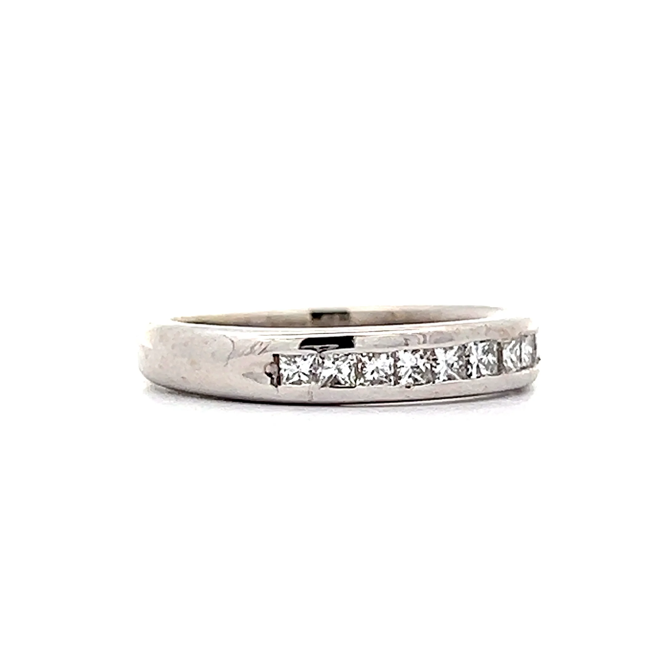 2.40 Princess Cut Diamond Wedding Band in 18k - Image 3