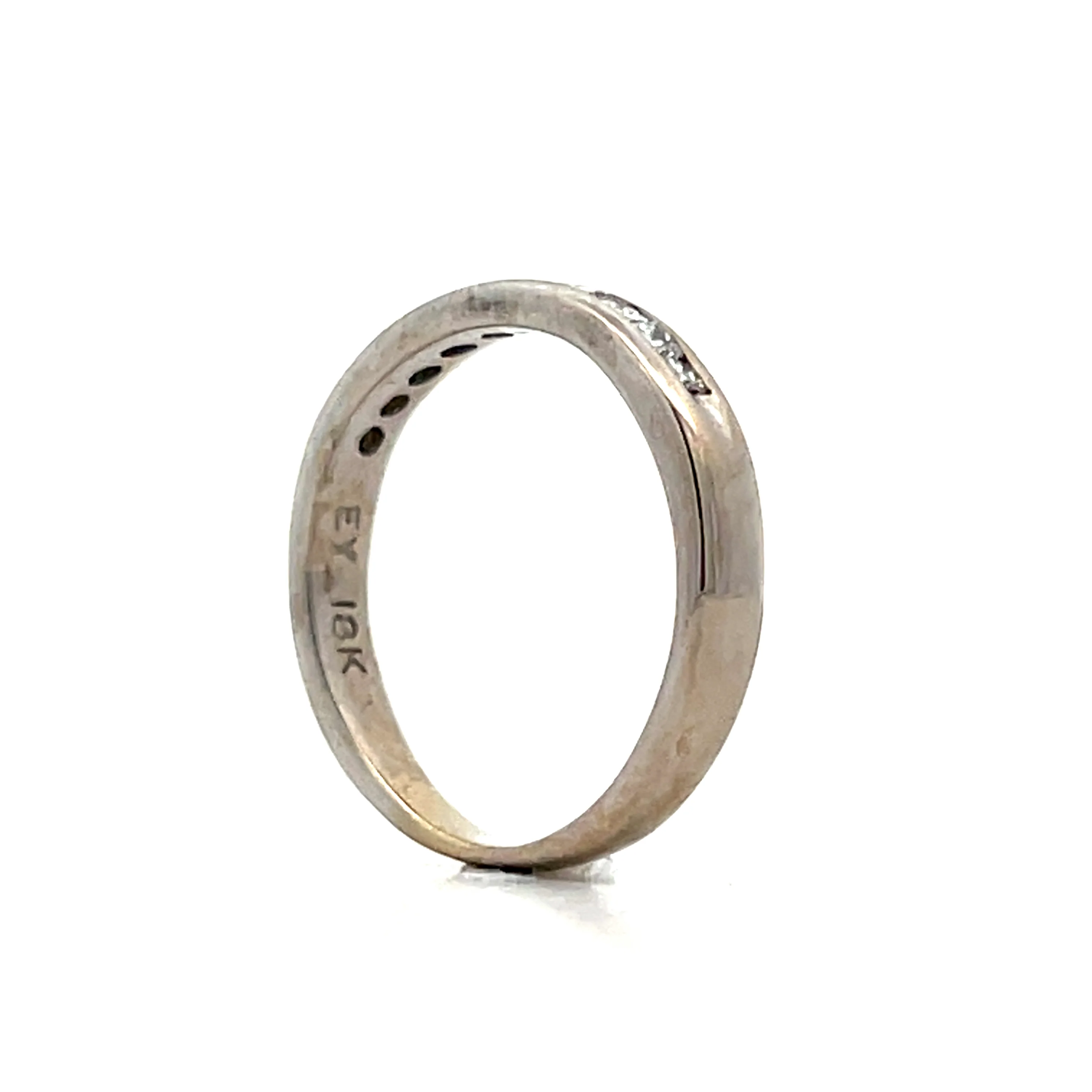 2.40 Princess Cut Diamond Wedding Band in 18k - Image 5