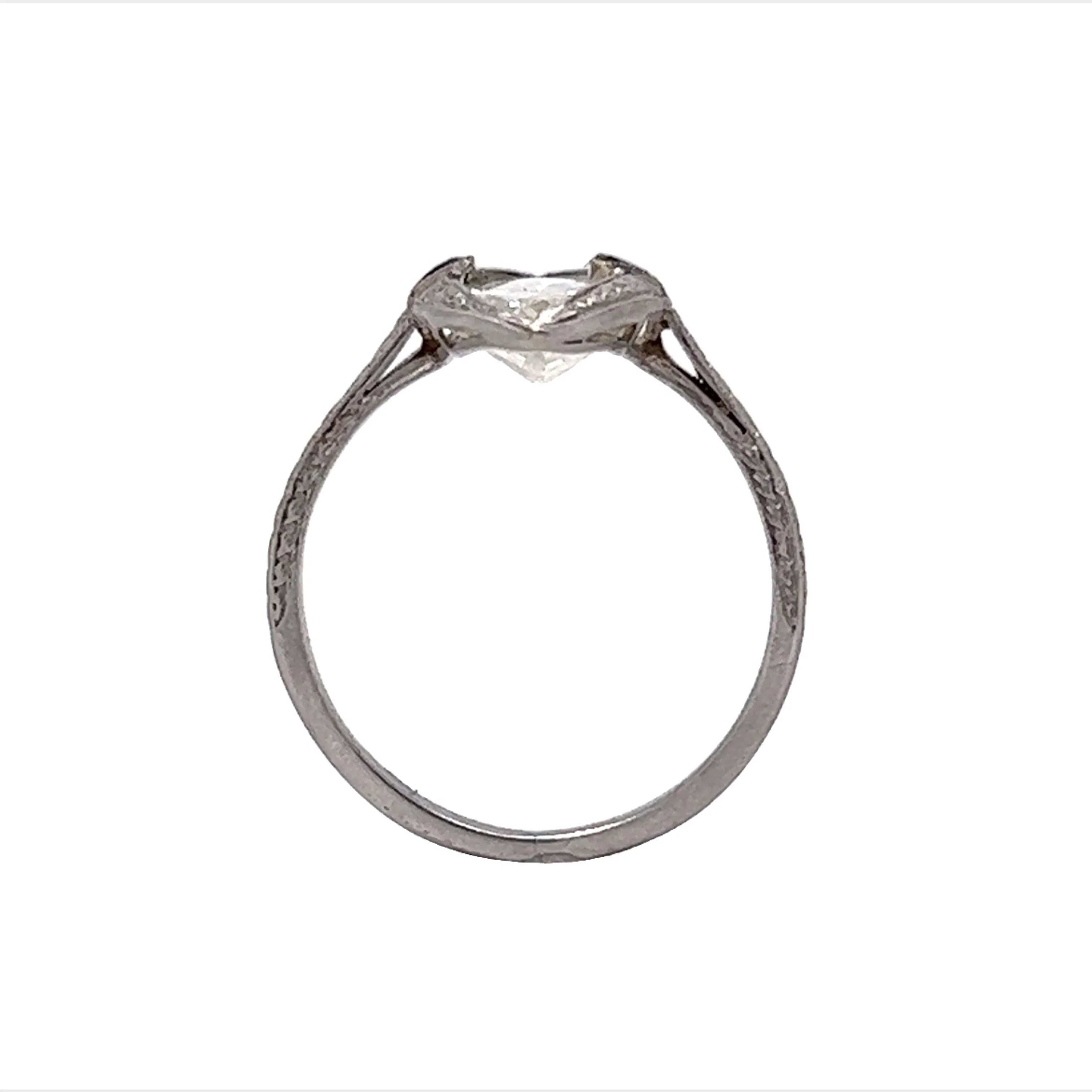2.44 GIA Marquise Cut Diamond & Sapphire Ring in Platinum - Image 4