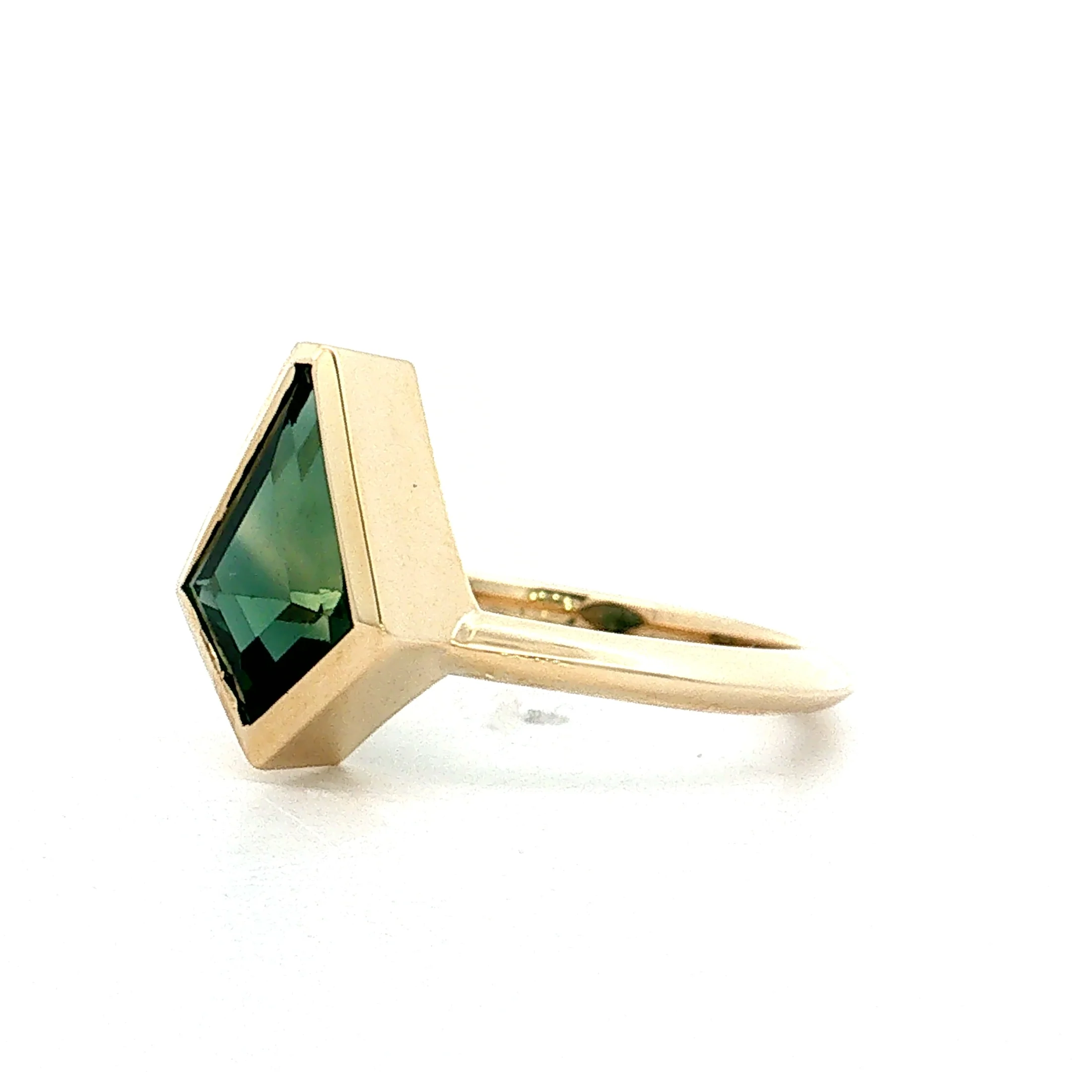 2.44 Kite Sapphire Engagement Ring 14k - Image 2