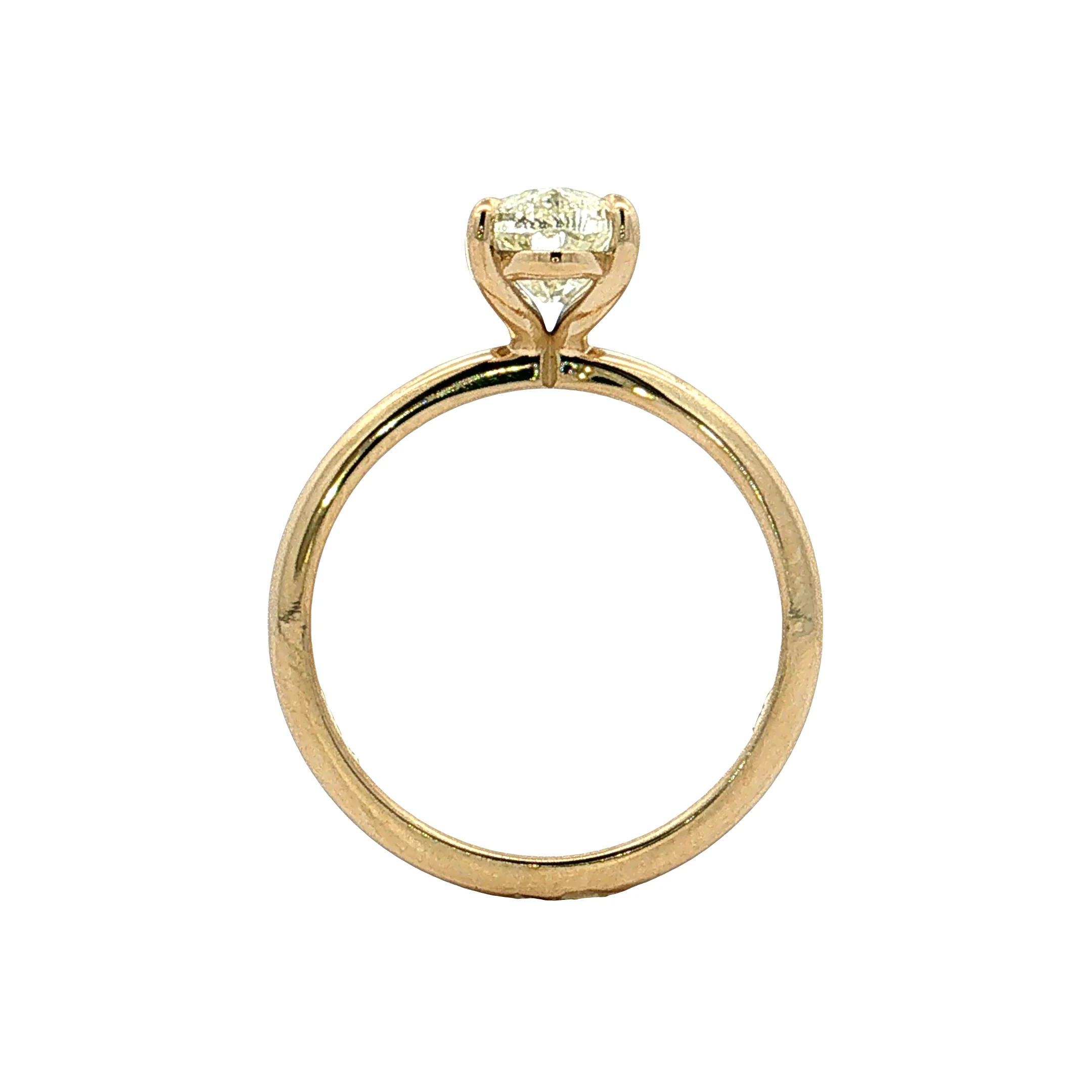 2.45 GIA Moval Diamond Engagement Ring 14k - Image 4