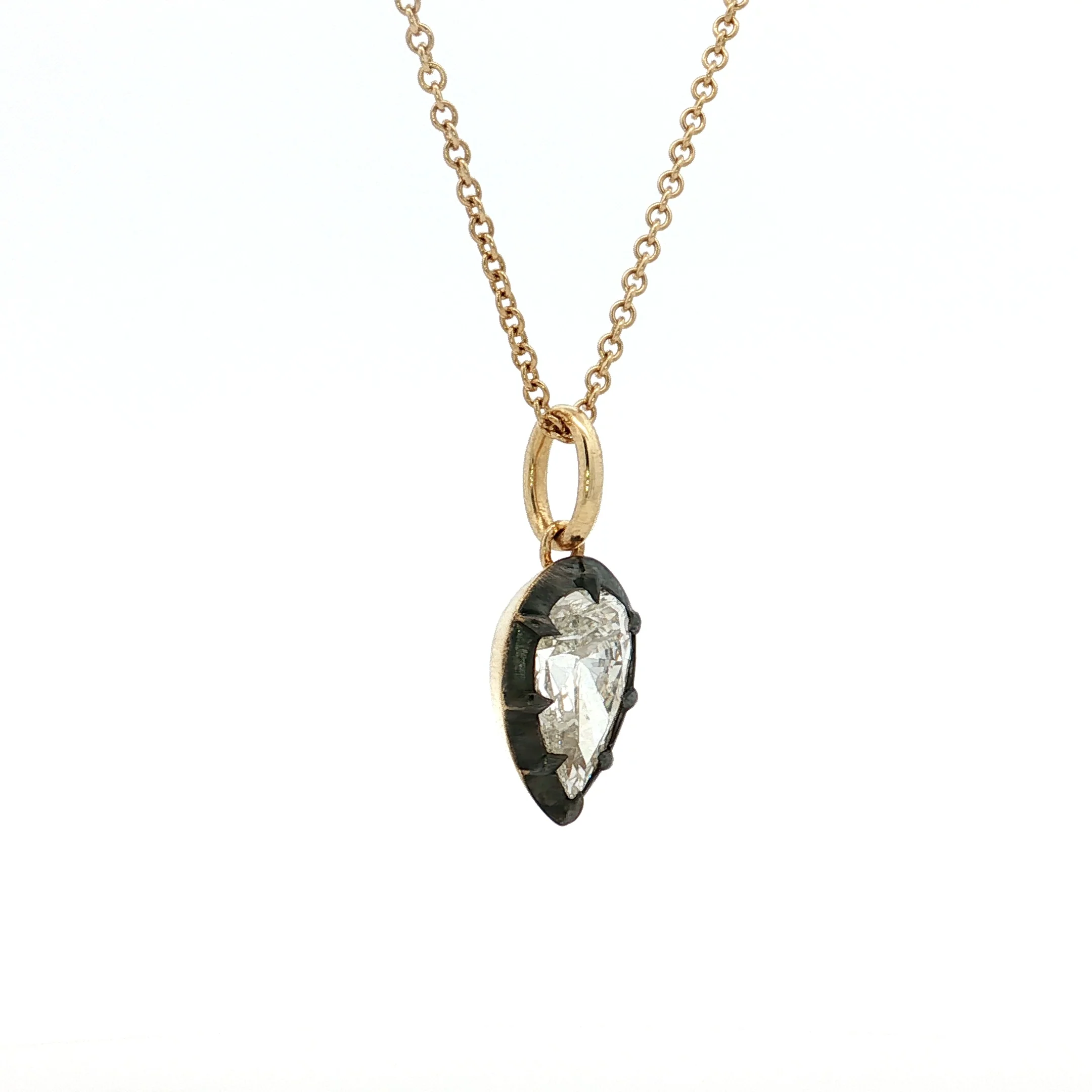 2.48 Pear Cut Diamond Pendant Necklace in 18k - Image 3