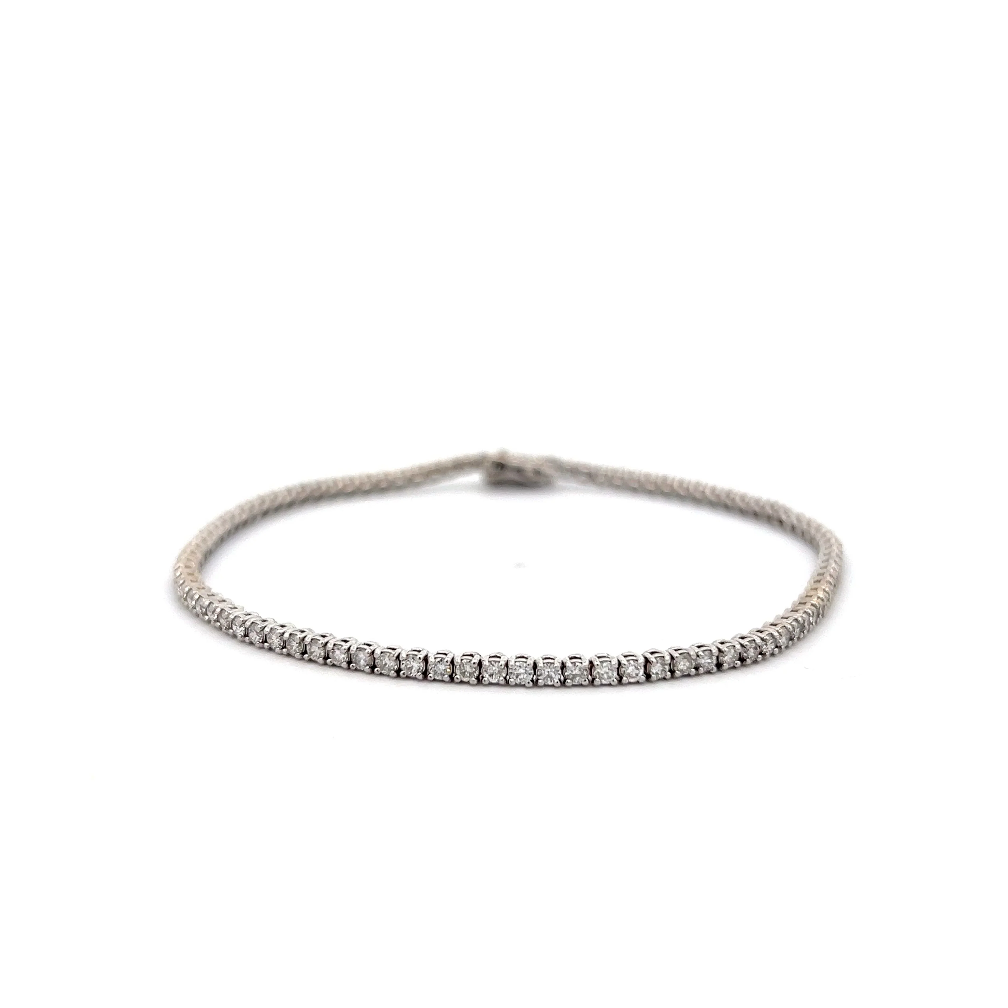2.50 Diamond Tennis Bracelet in 14k White Gold