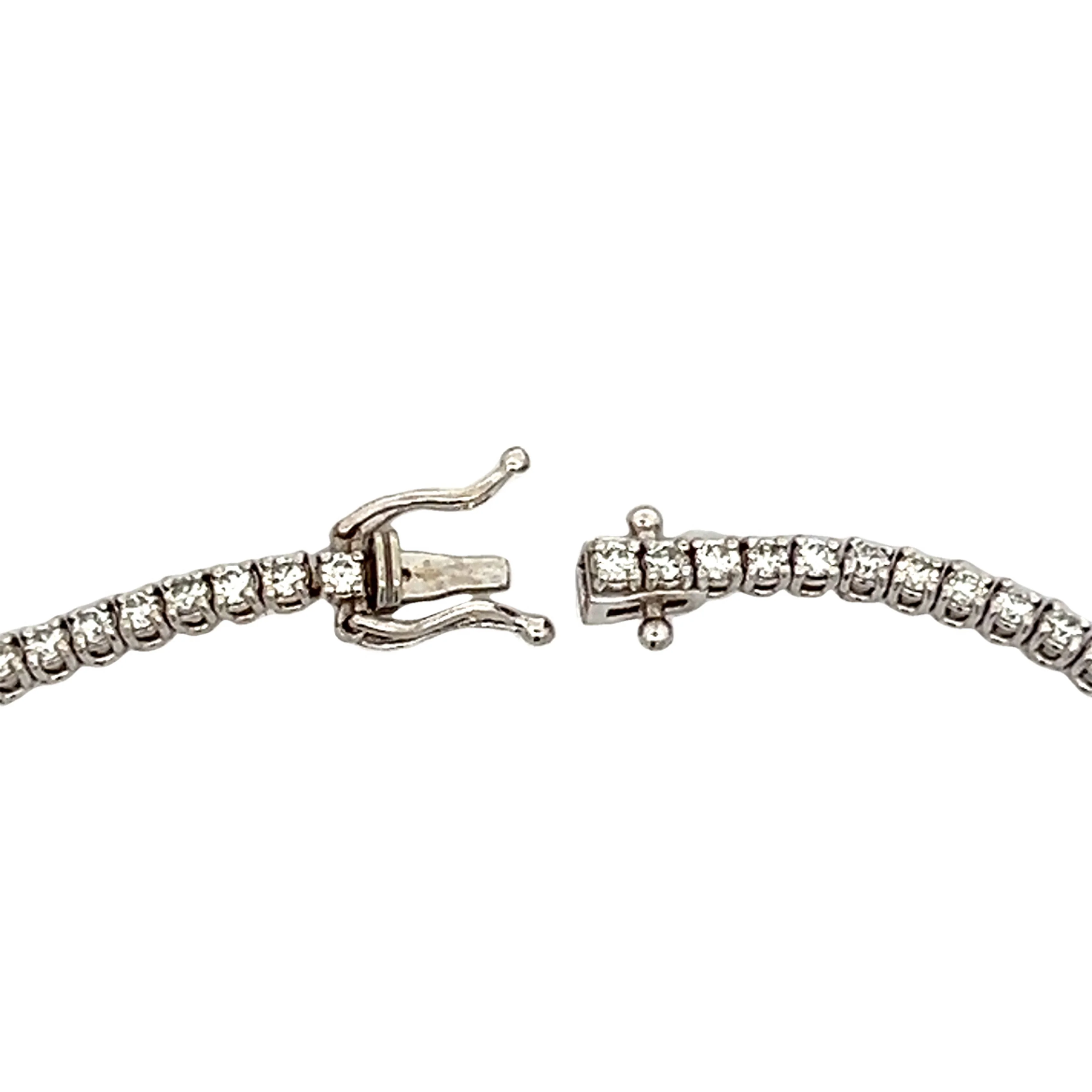 2.50 Diamond Tennis Bracelet in 14k White Gold - Image 4