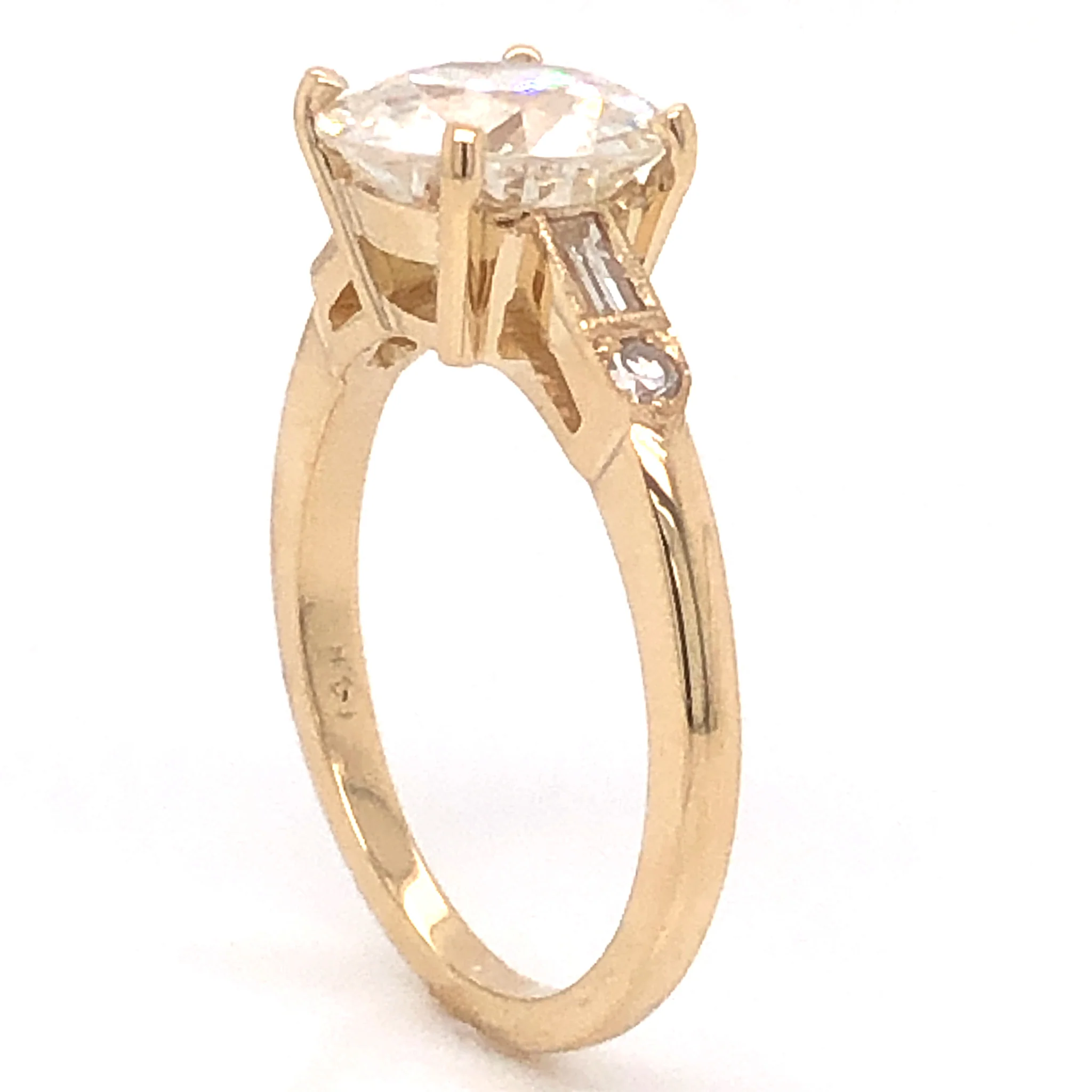 2.50 Old European Cut GIA Diamond Engagement Ring in 14k - Image 5