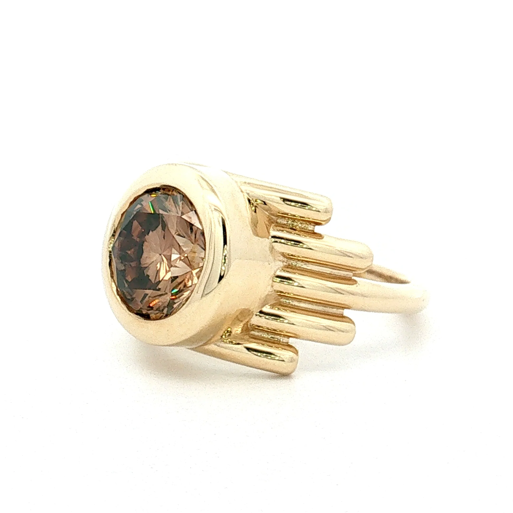 2.53 Round Diamond Engagement Ring 14k - Image 2