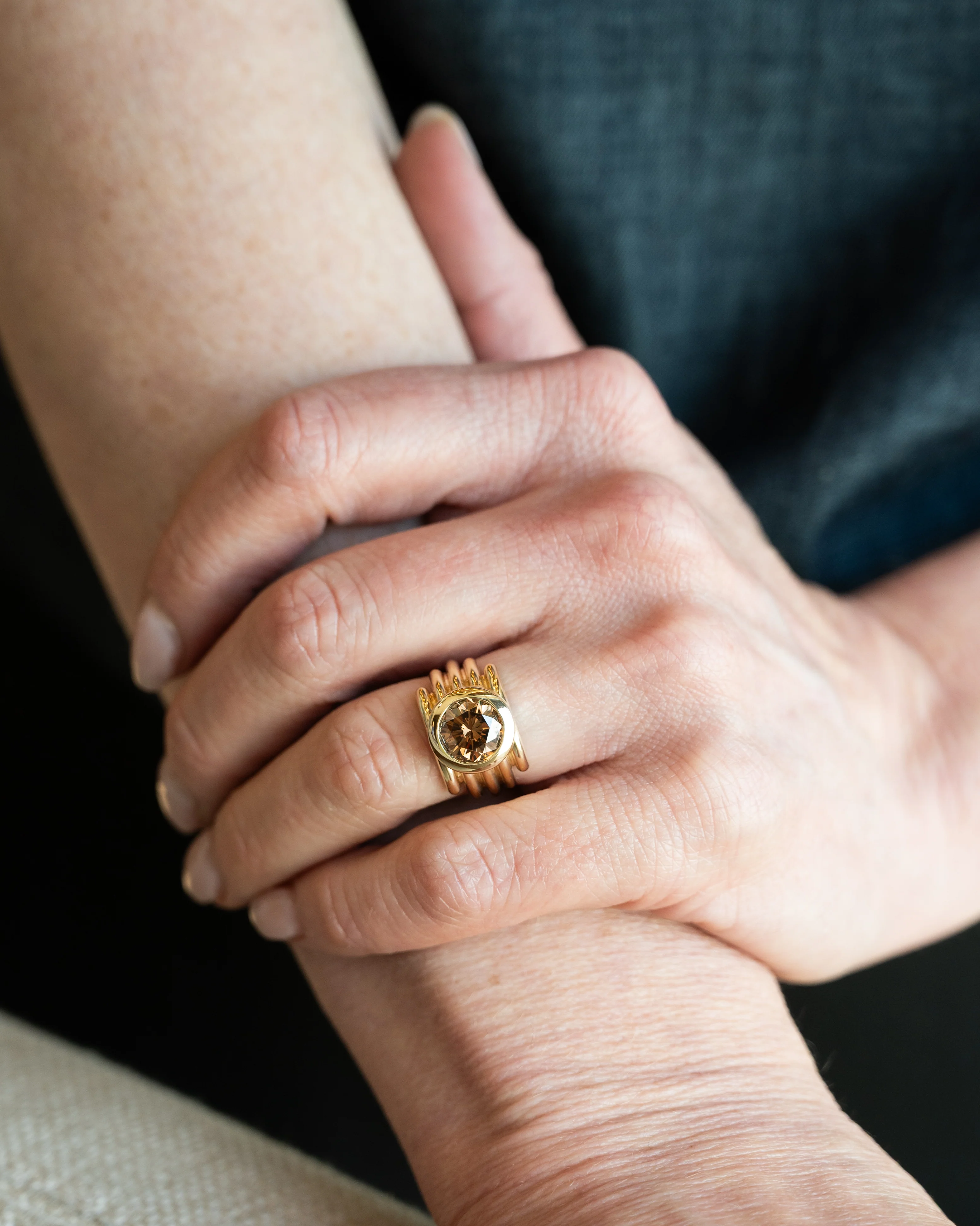 2.53 Round Diamond Engagement Ring 14k - Image 7