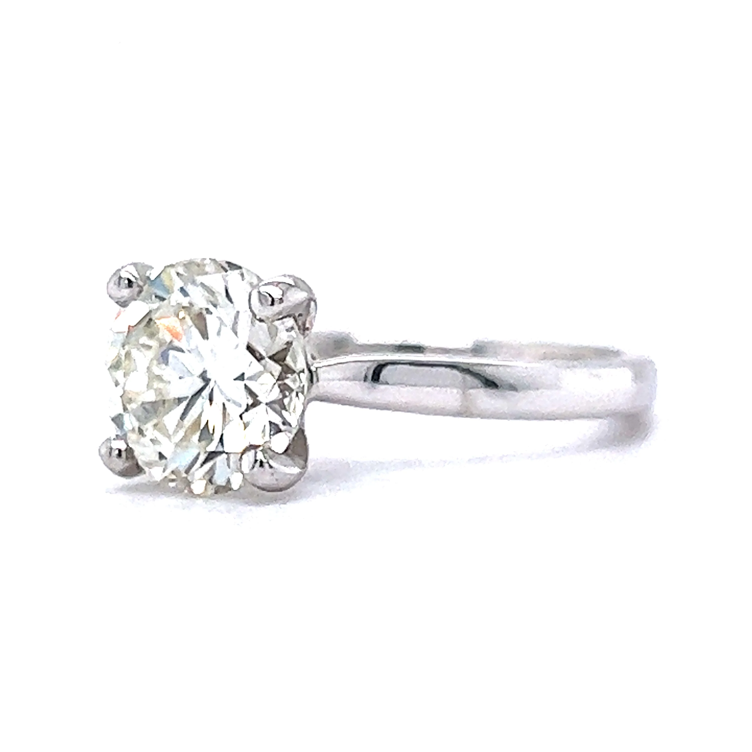 2.55 GIA Diamond Solitaire Engagement Ring in 14k White Gold - Image 2