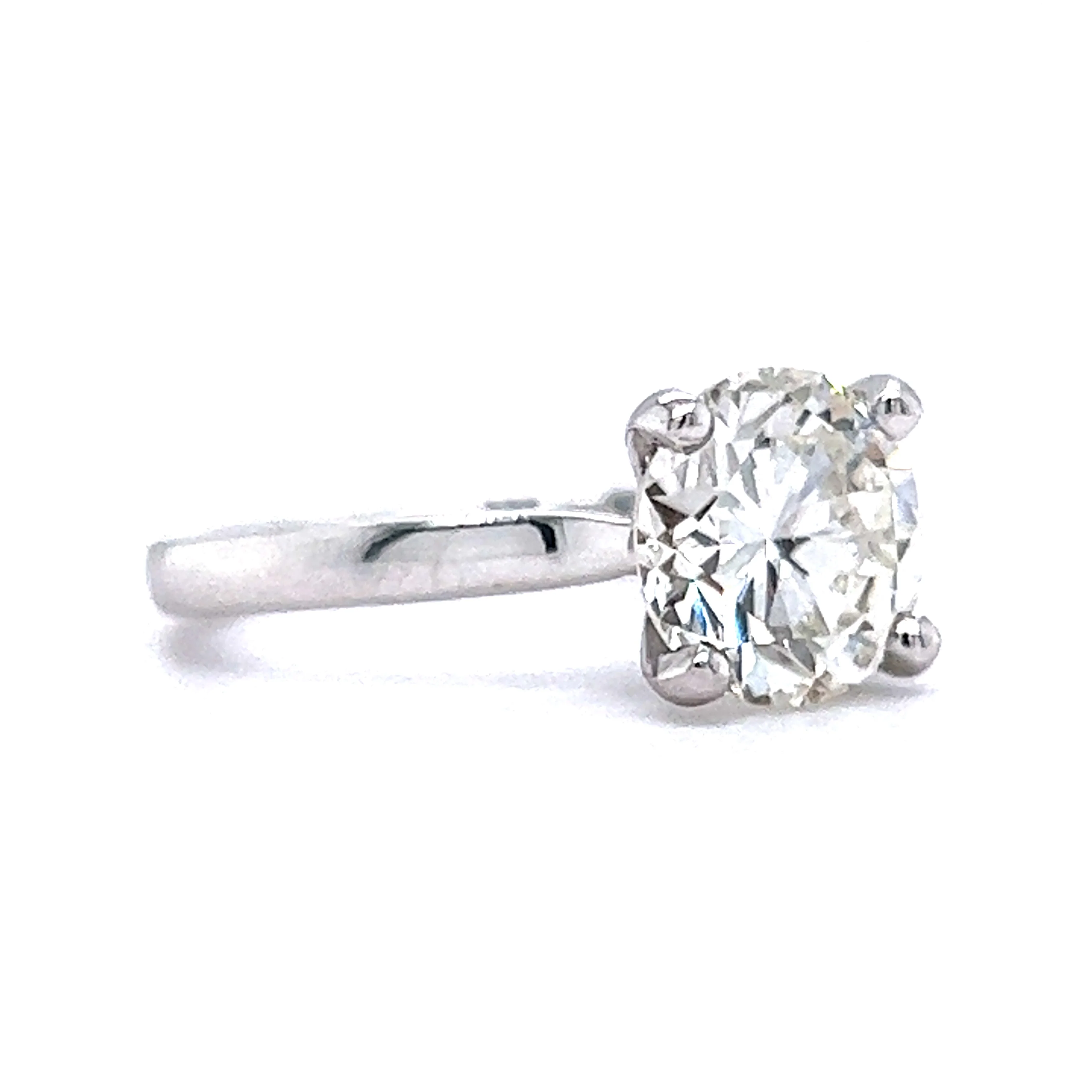 2.55 GIA Diamond Solitaire Engagement Ring in 14k White Gold - Image 3