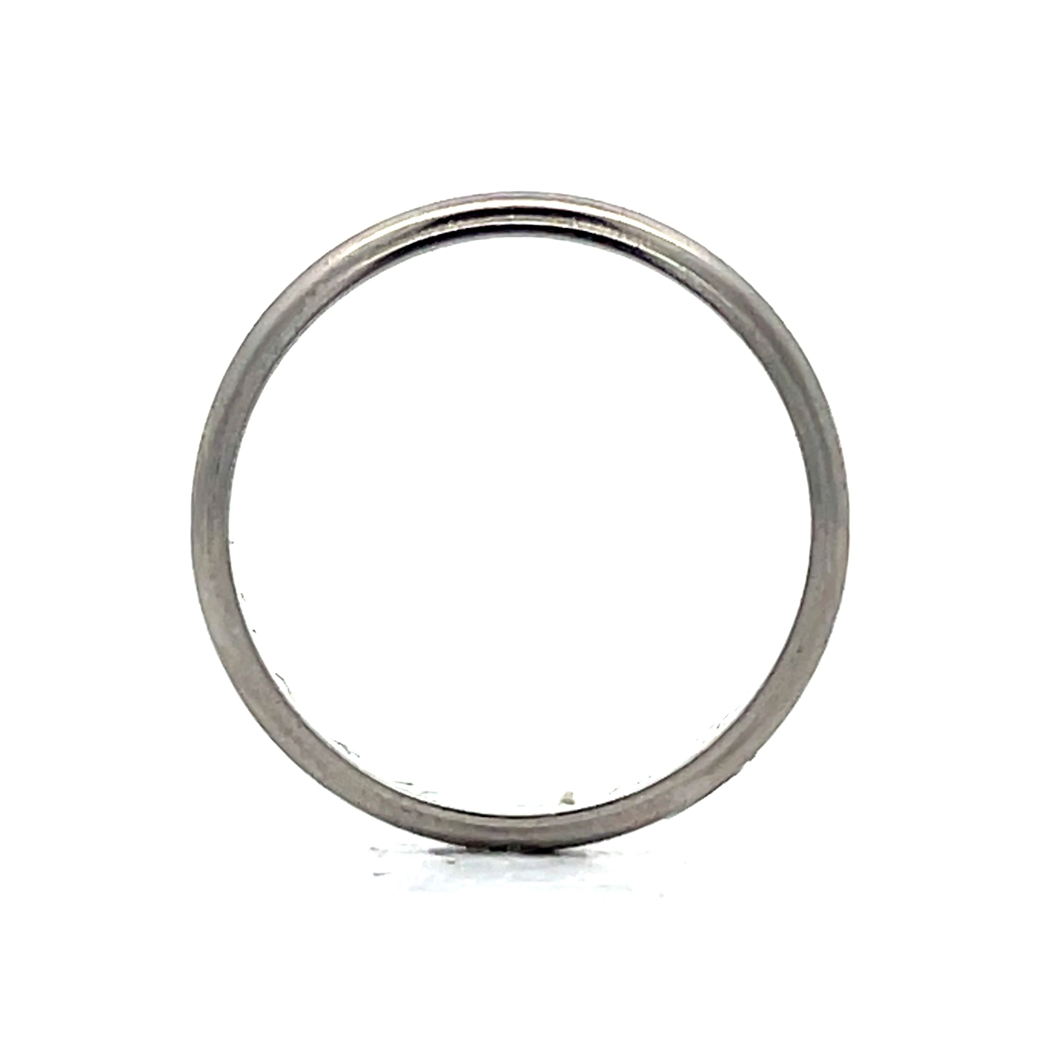 2.5mm Vintage Milgrain Wedding Band in Platinum - Image 7