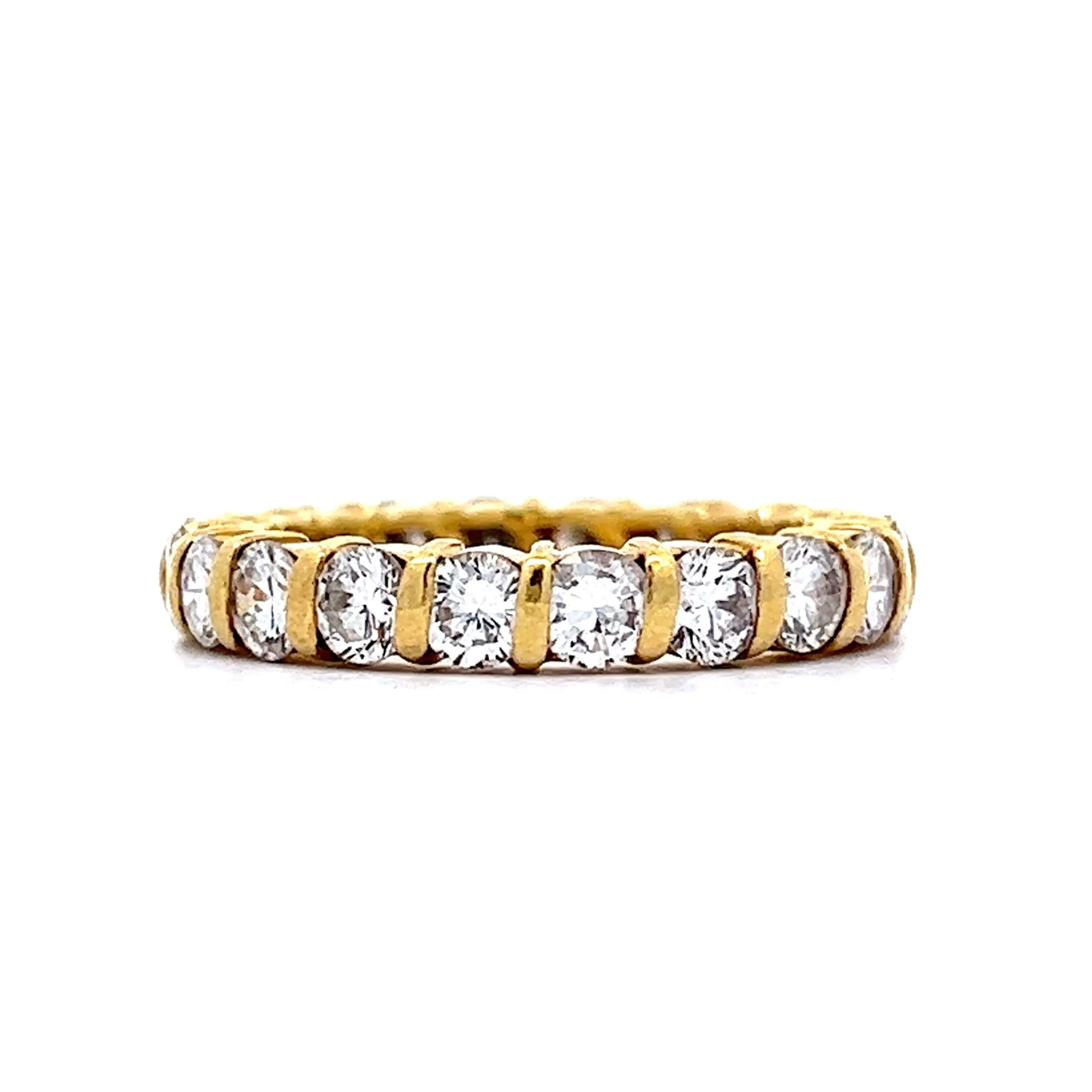 2.60 Diamond Eternity Band in 14k Yellow Gold - Image 3
