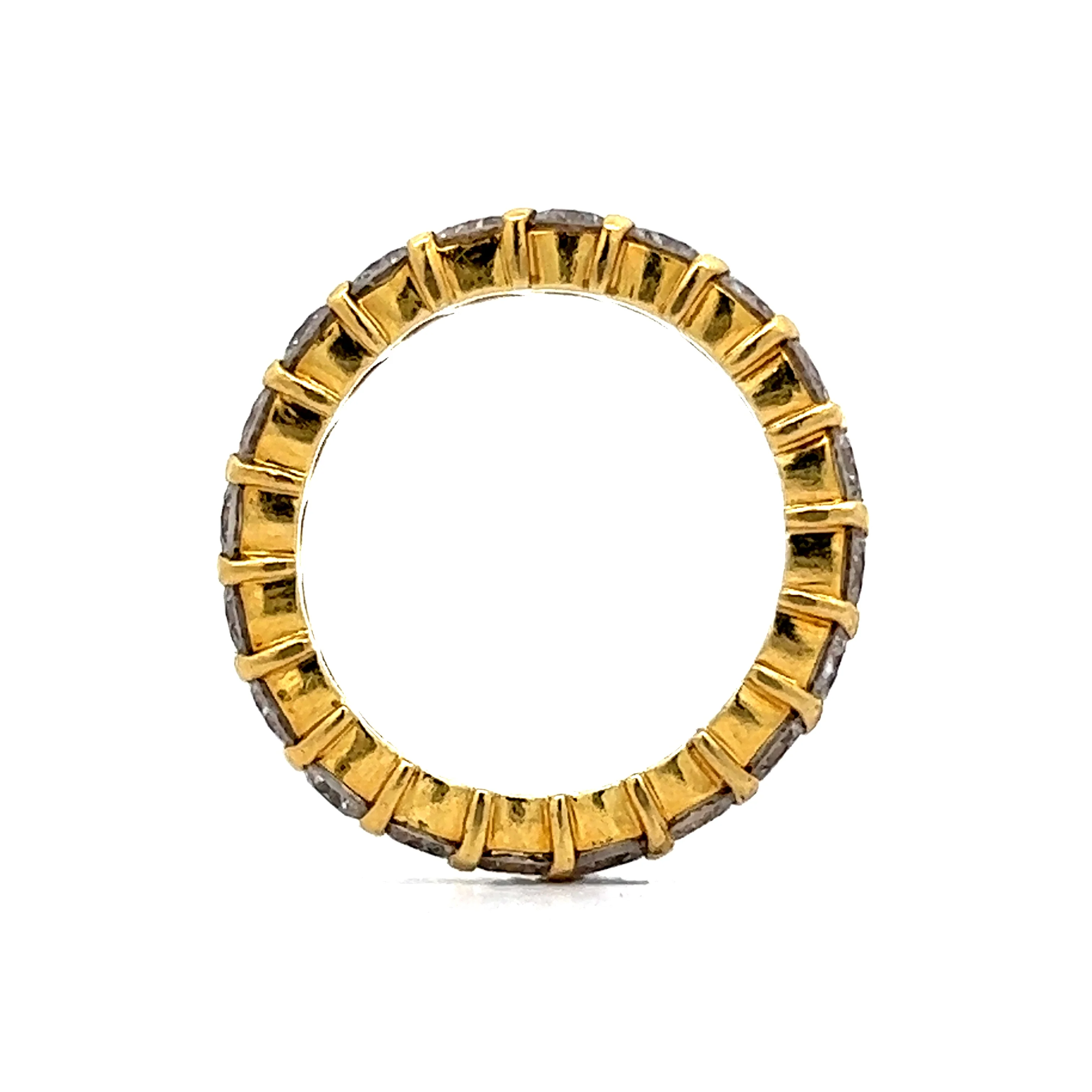 2.60 Diamond Eternity Band in 14k Yellow Gold - Image 4