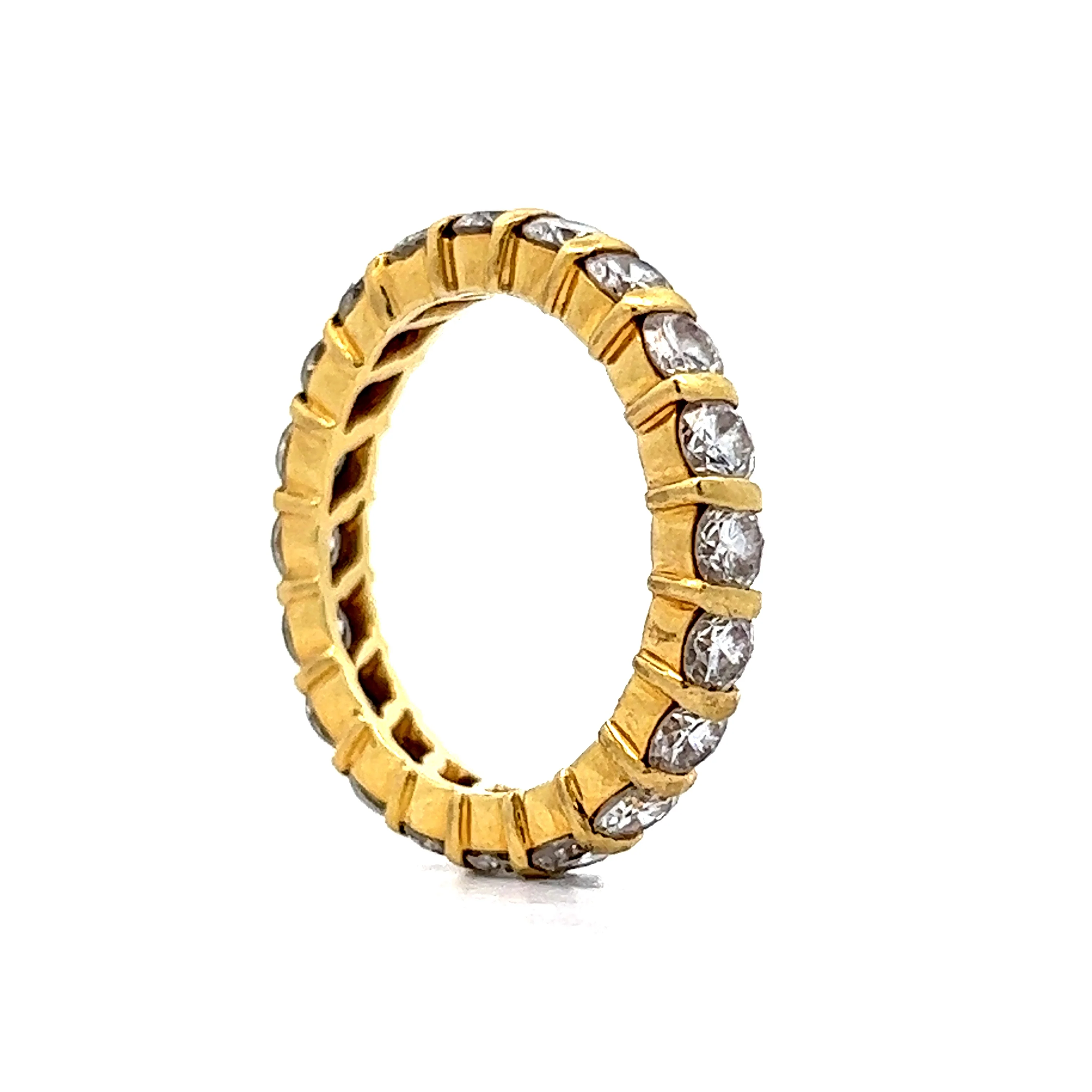 2.60 Diamond Eternity Band in 14k Yellow Gold - Image 5