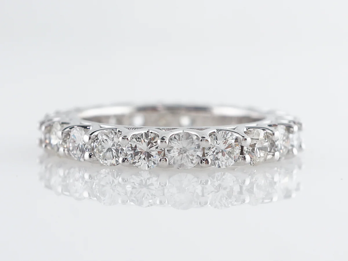 2.64 Carat Eternity Diamond Wedding Band in White Gold