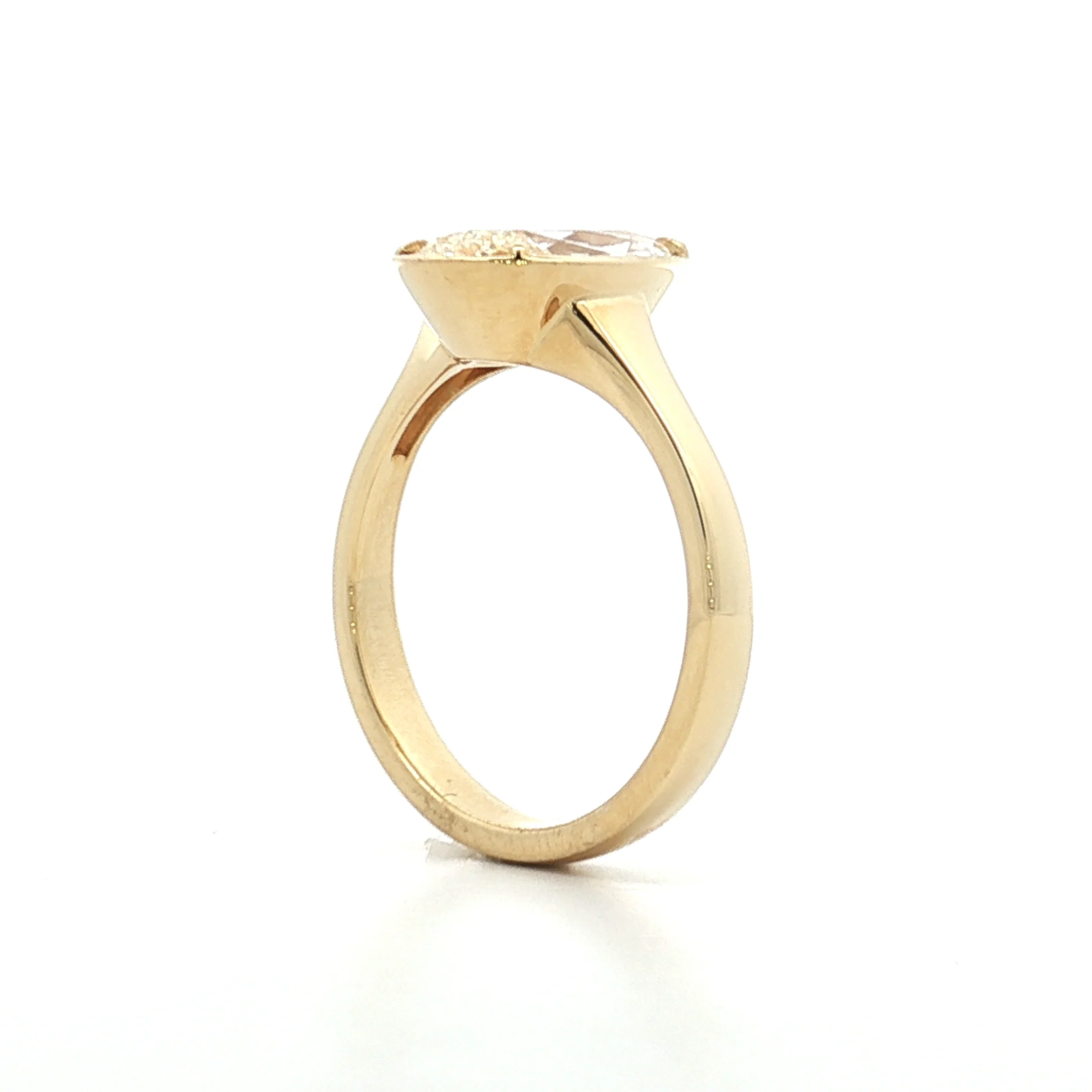 2.70 Pear Diamond Solitaire Engagement Ring 18k - Image 5