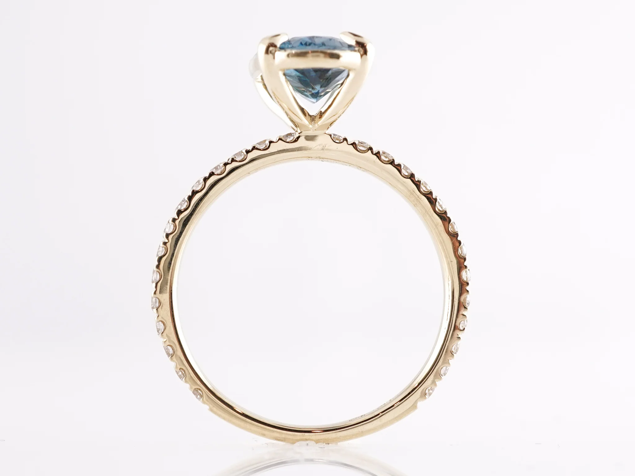 2.70 Santa Maria Aquamarine & Diamond Ring in 14K Yellow Gold - Image 4