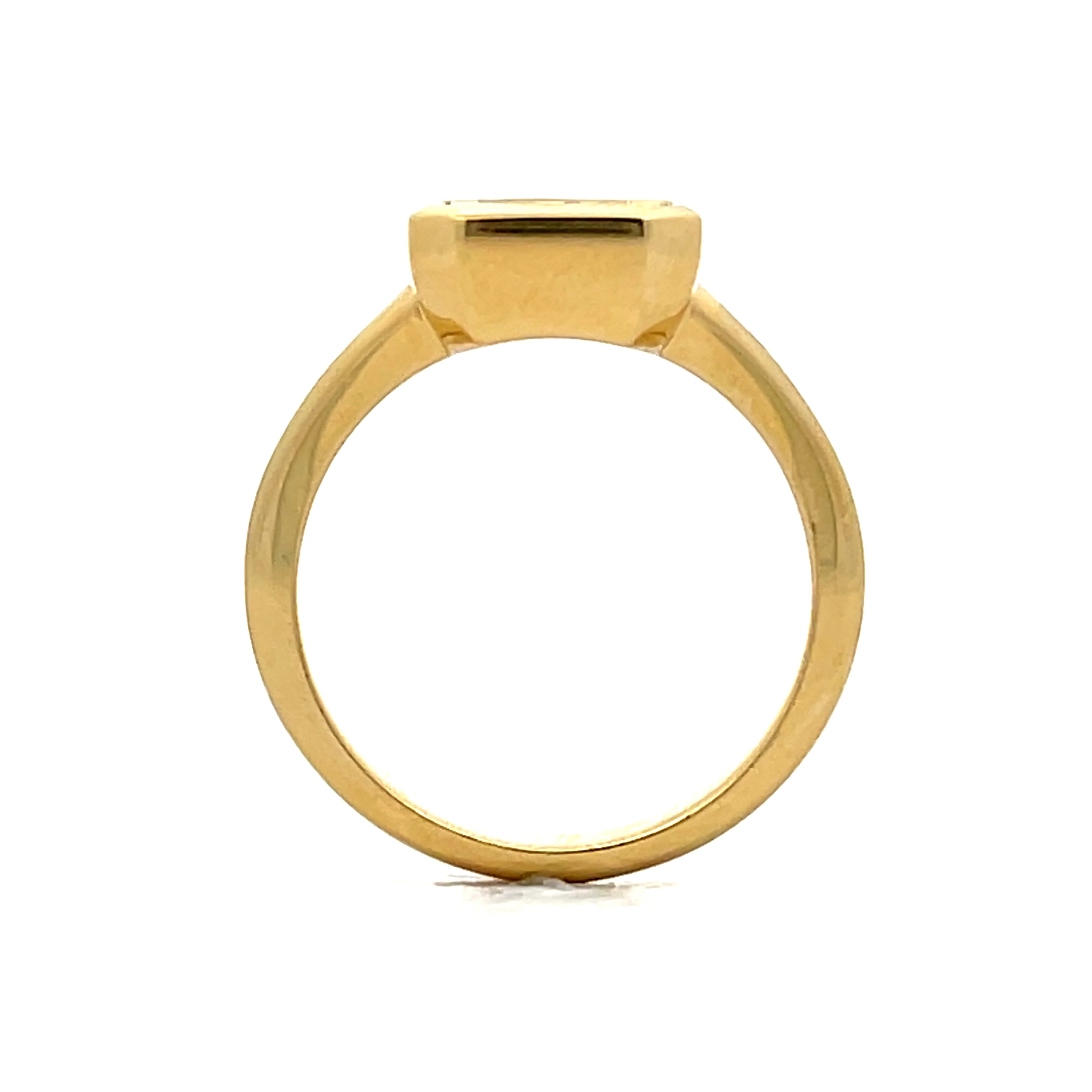 2.75 Asscher Cut Diamond Engagement Ring in 18k - Image 4