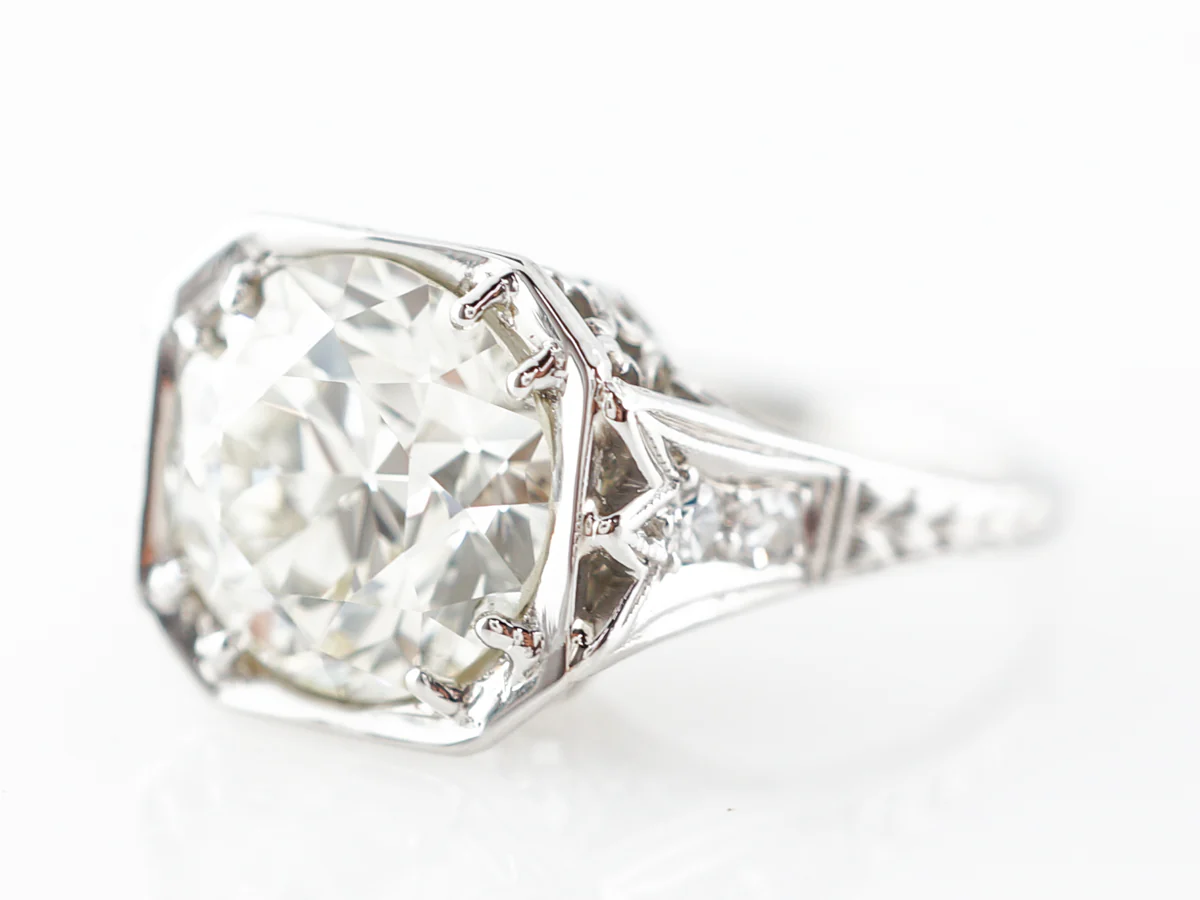2.75 Carat Old European Cut Diamond Engagement Ring - Image 2