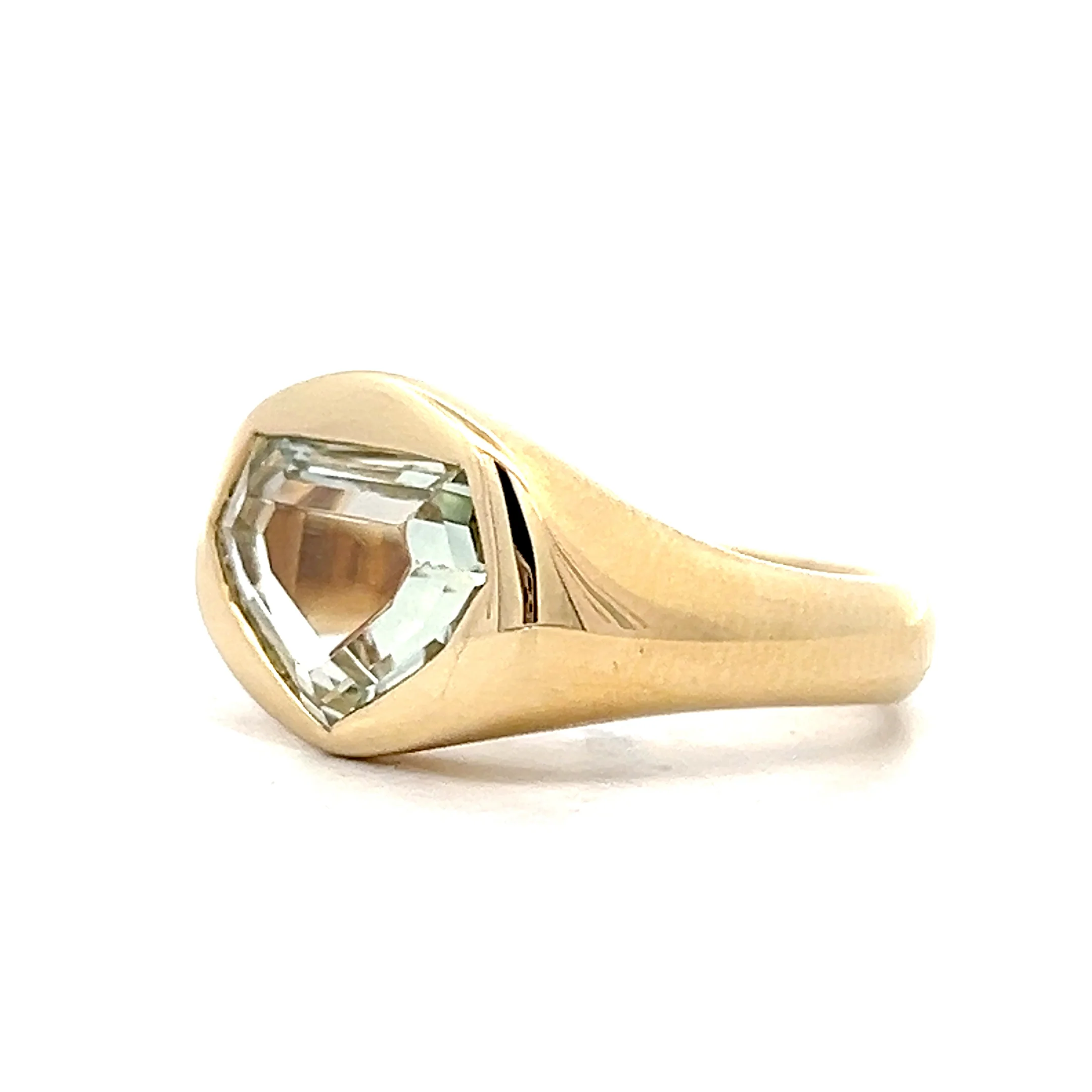 2.79 Flush Solitaire Sapphire Engagement Ring in 14k - Image 2