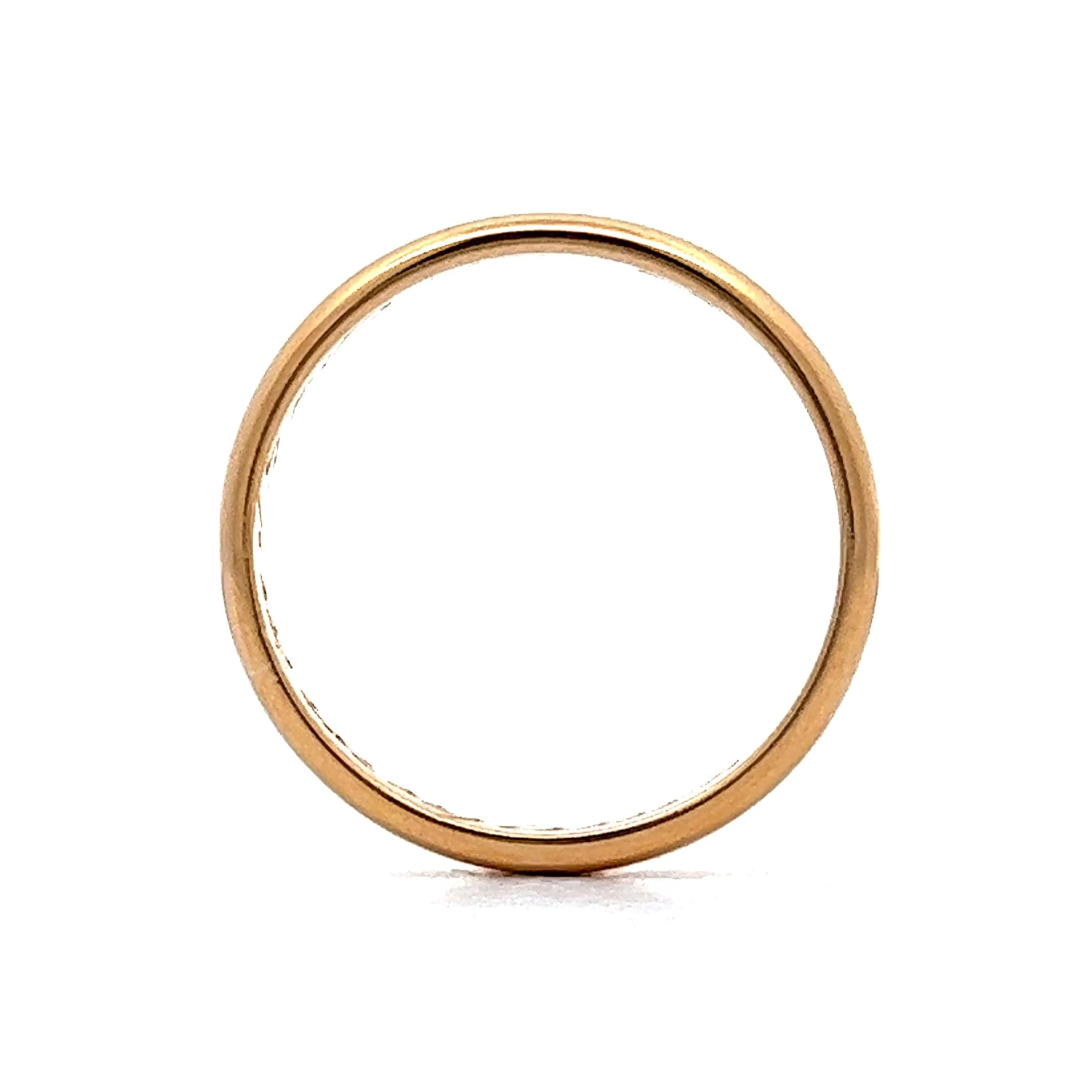 2.80mm Mid-Century Wedding Band in 22k Yellow Gold - Image 4