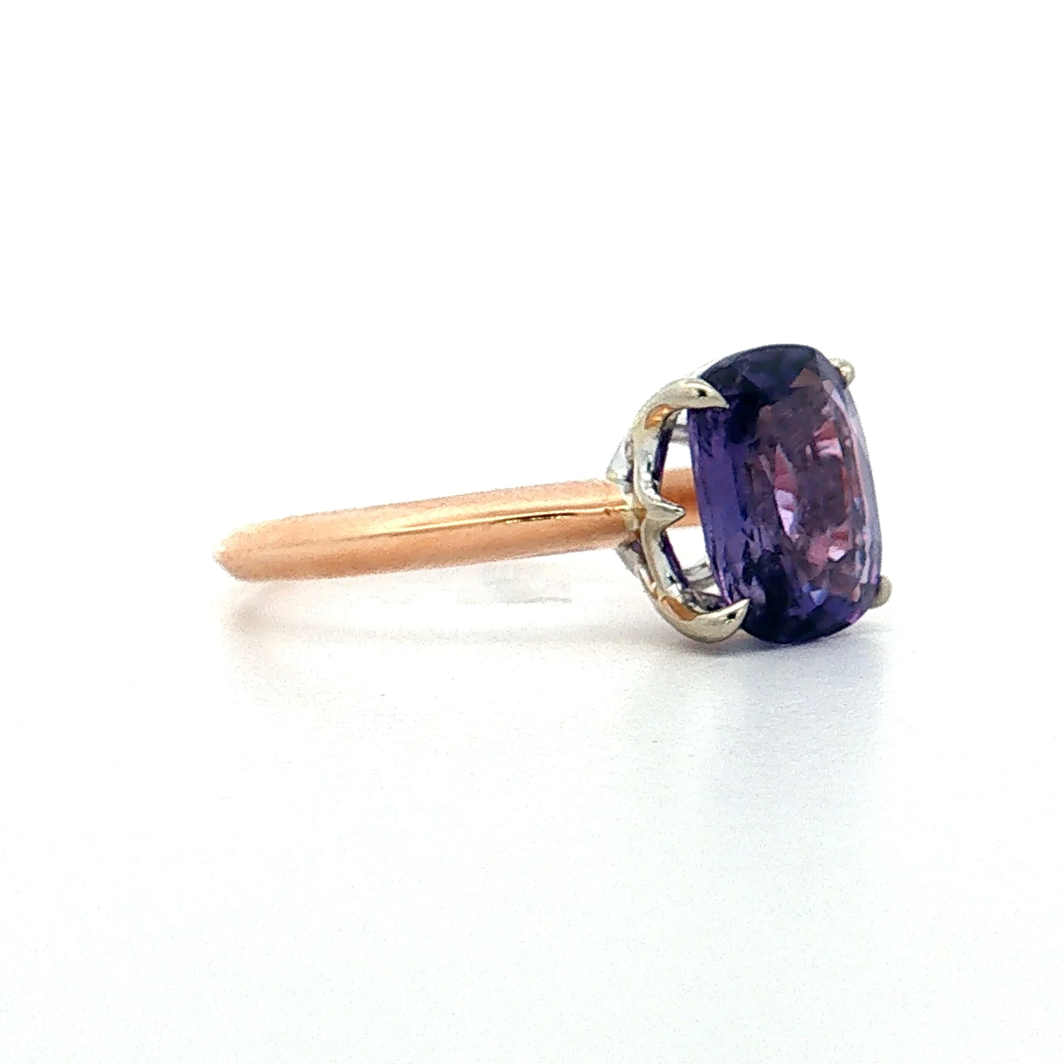 2.81 Cushion Sapphire Engagement Ring 18k - Image 3