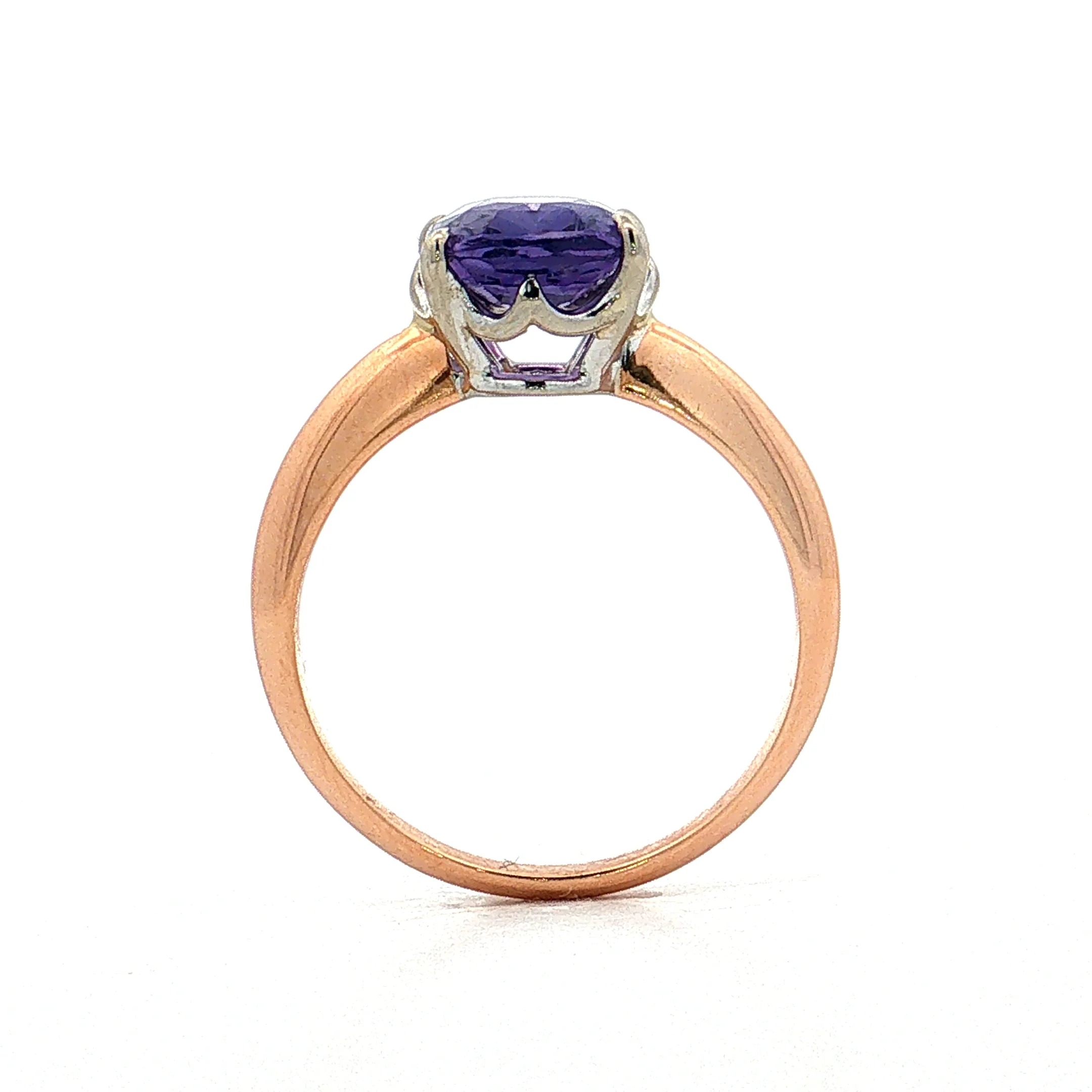 2.81 Cushion Sapphire Engagement Ring 18k - Image 4