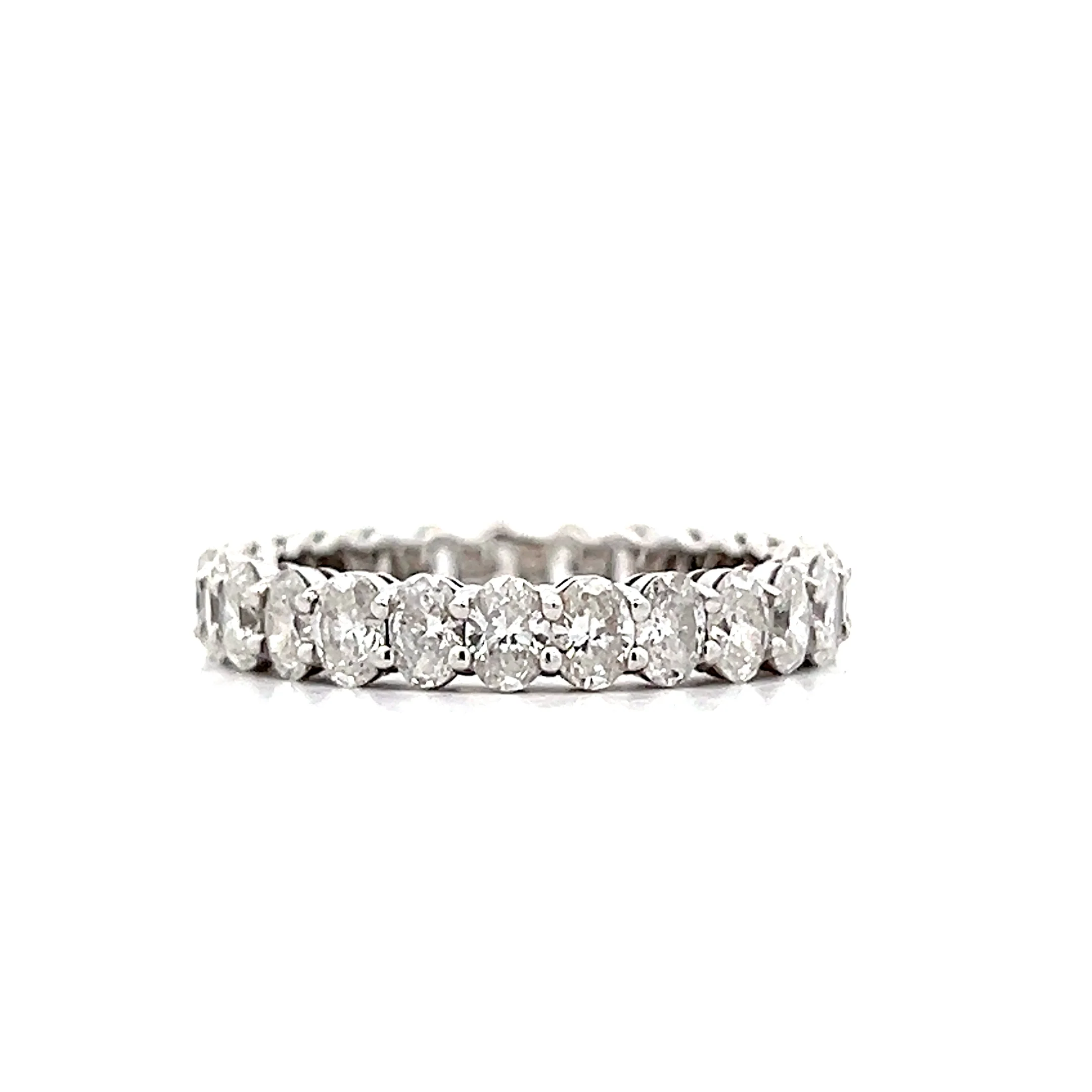 2.81 Oval Diamond Eternity Band in 18k White Gold - Image 4