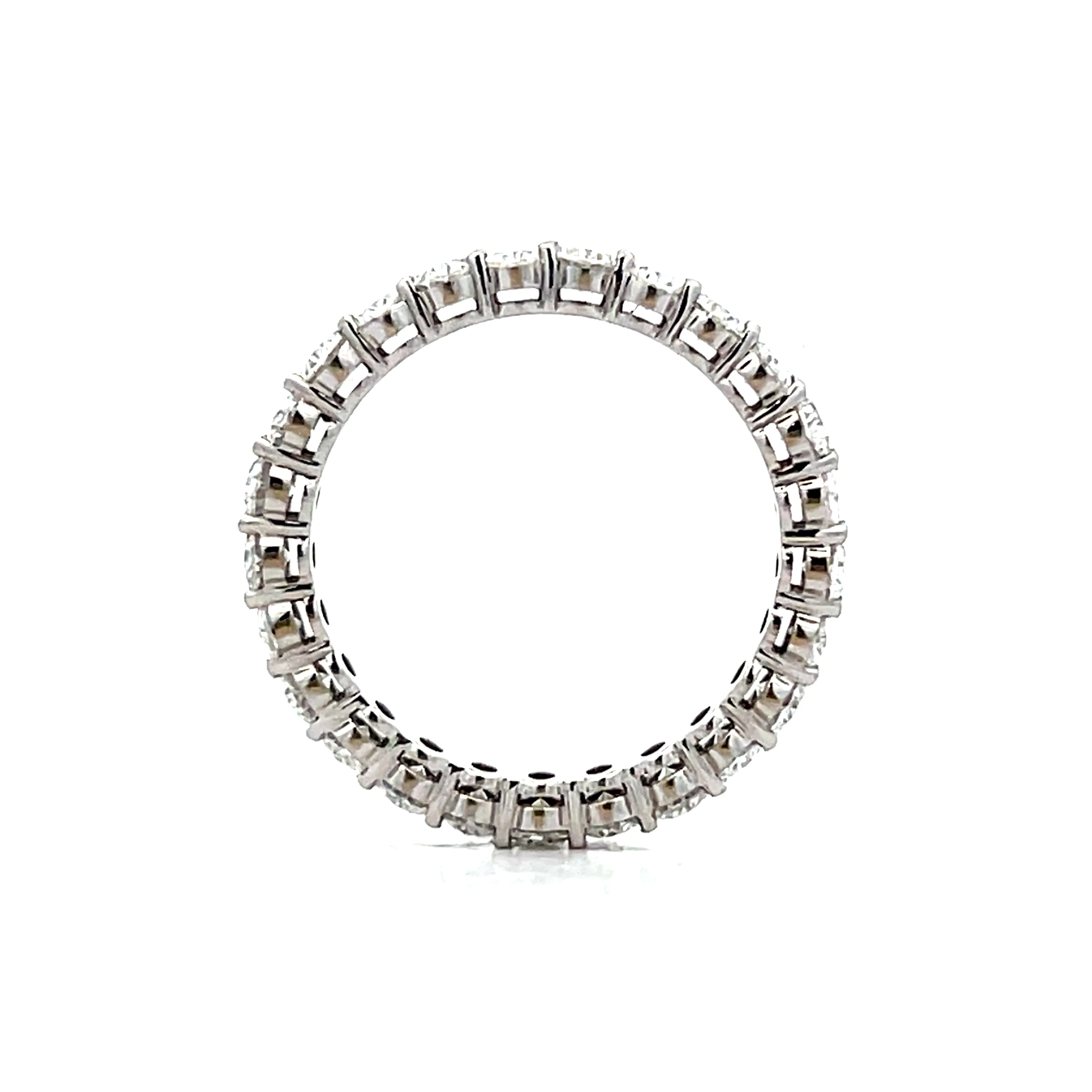2.81 Oval Diamond Eternity Band in 18k White Gold - Image 5