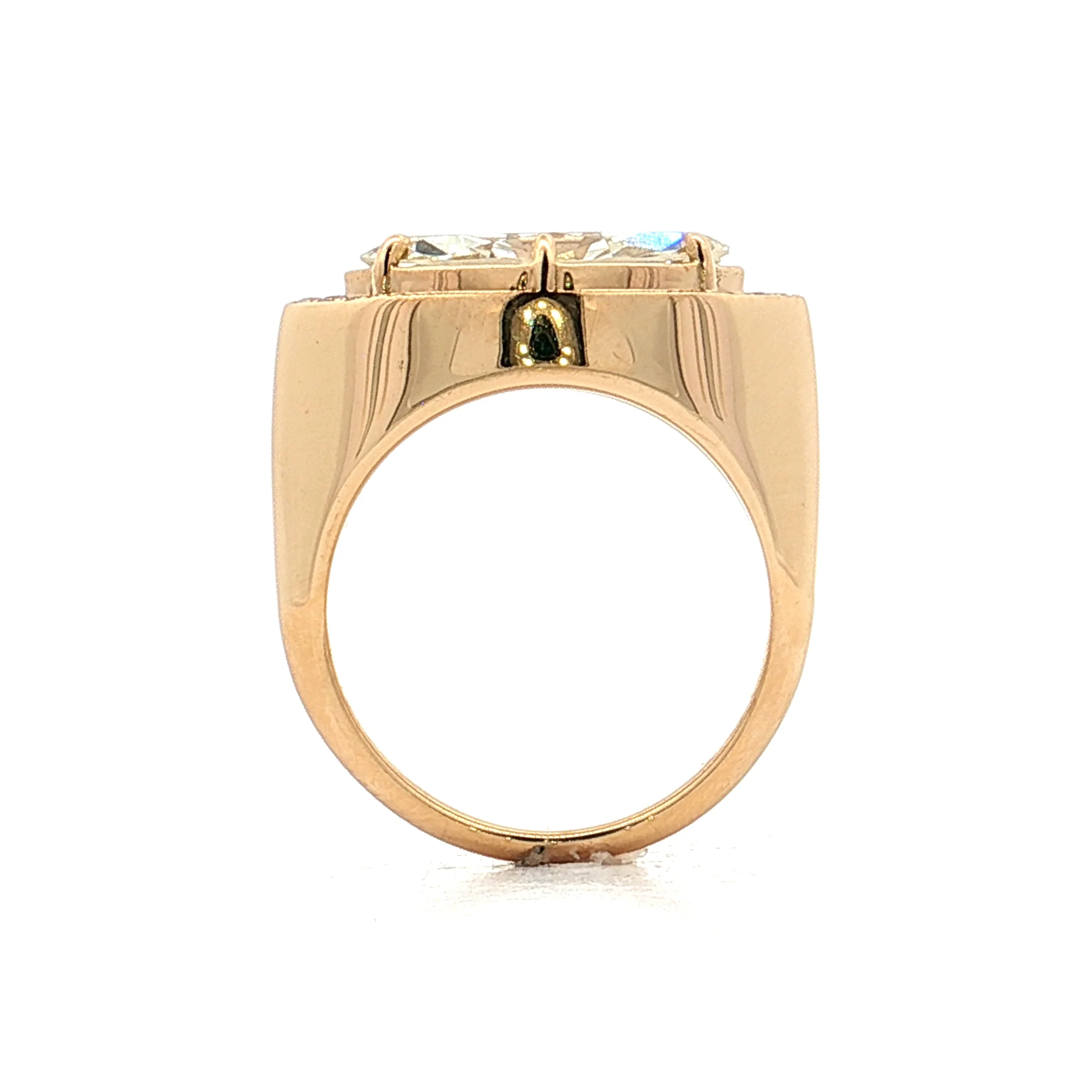 2.84 Marquise Diamond Engagement Ring 18k Yellow Gold - Image 4