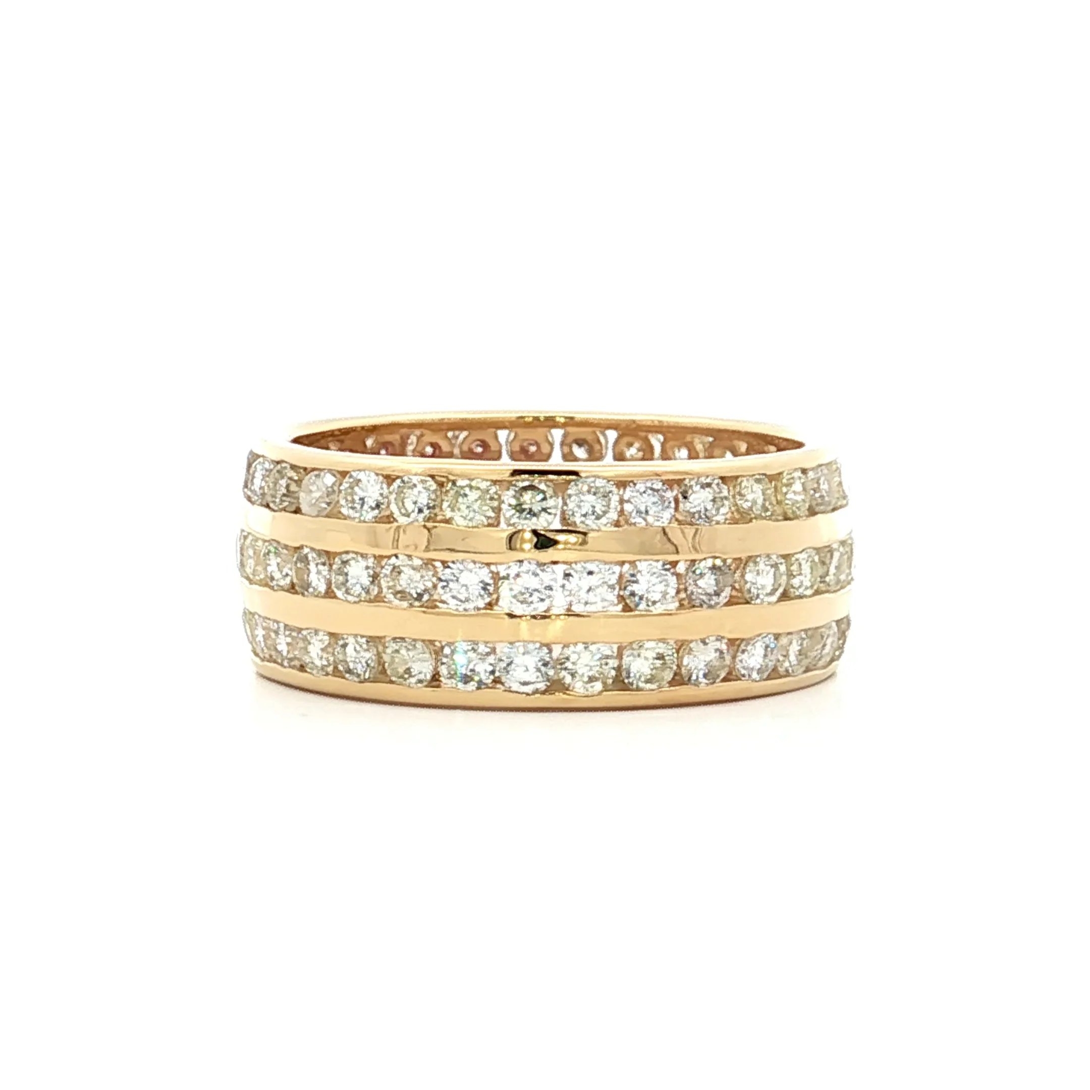 2.88 Wide Diamond Eternity Statement Ring in 18k - Image 3