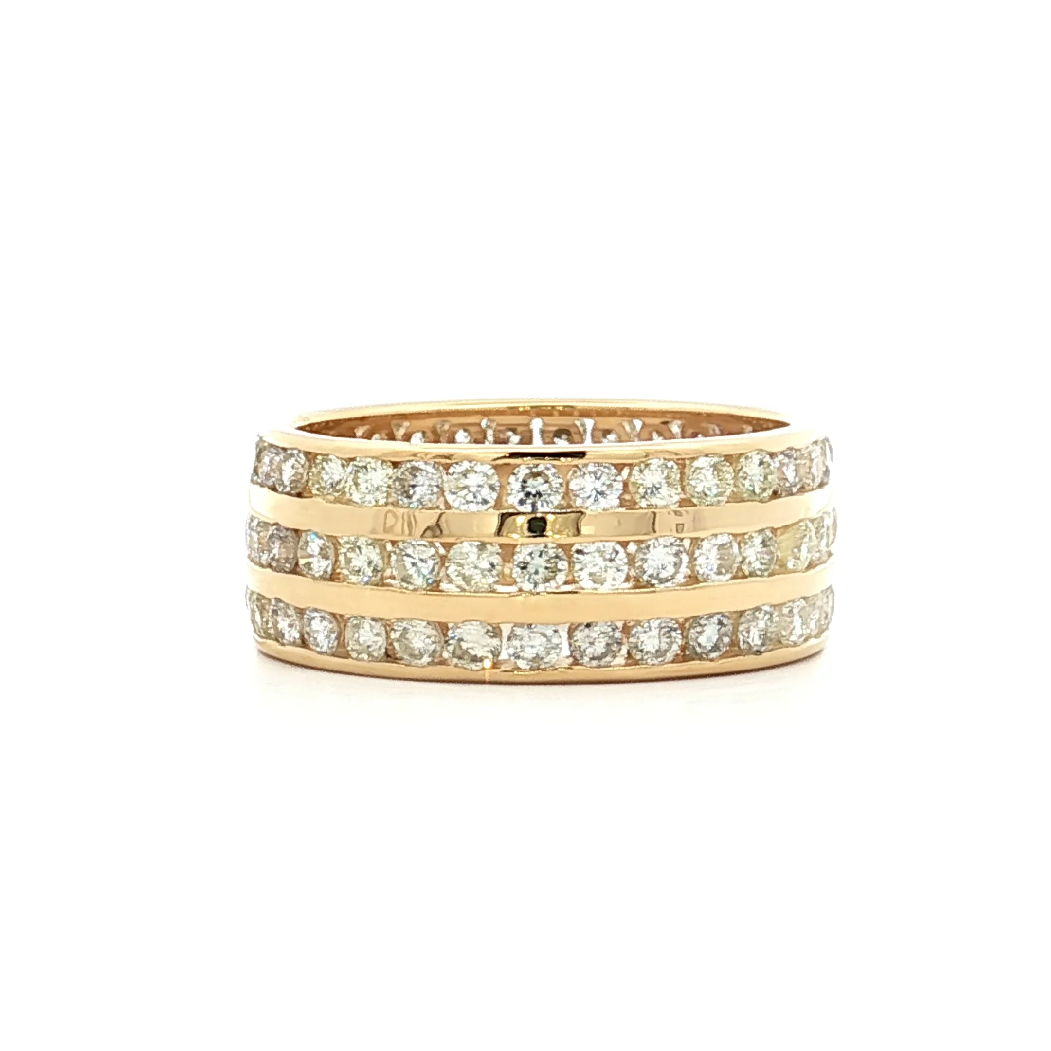 2.88 Wide Diamond Eternity Statement Ring in 18k - Image 4
