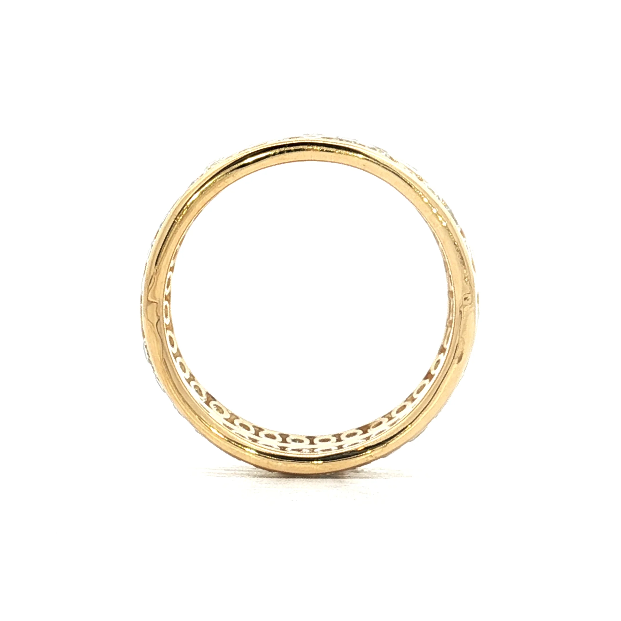 2.88 Wide Diamond Eternity Statement Ring in 18k - Image 5