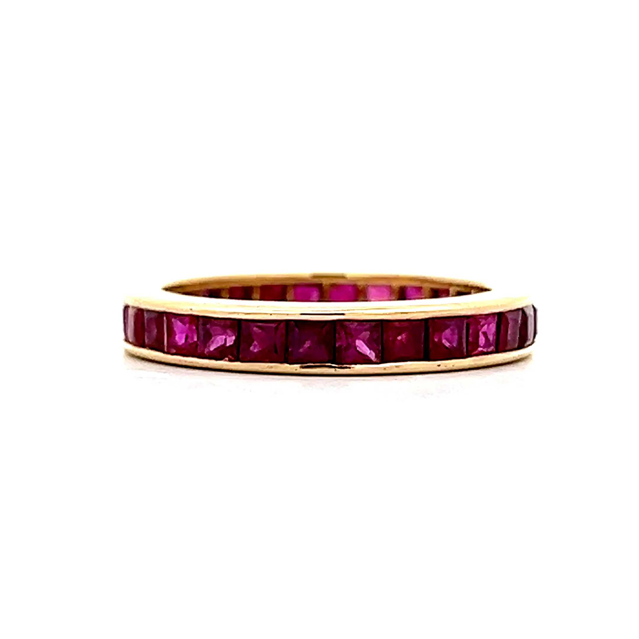 2 Carat Channel Set Ruby Eternity Band in 18k - Image 4