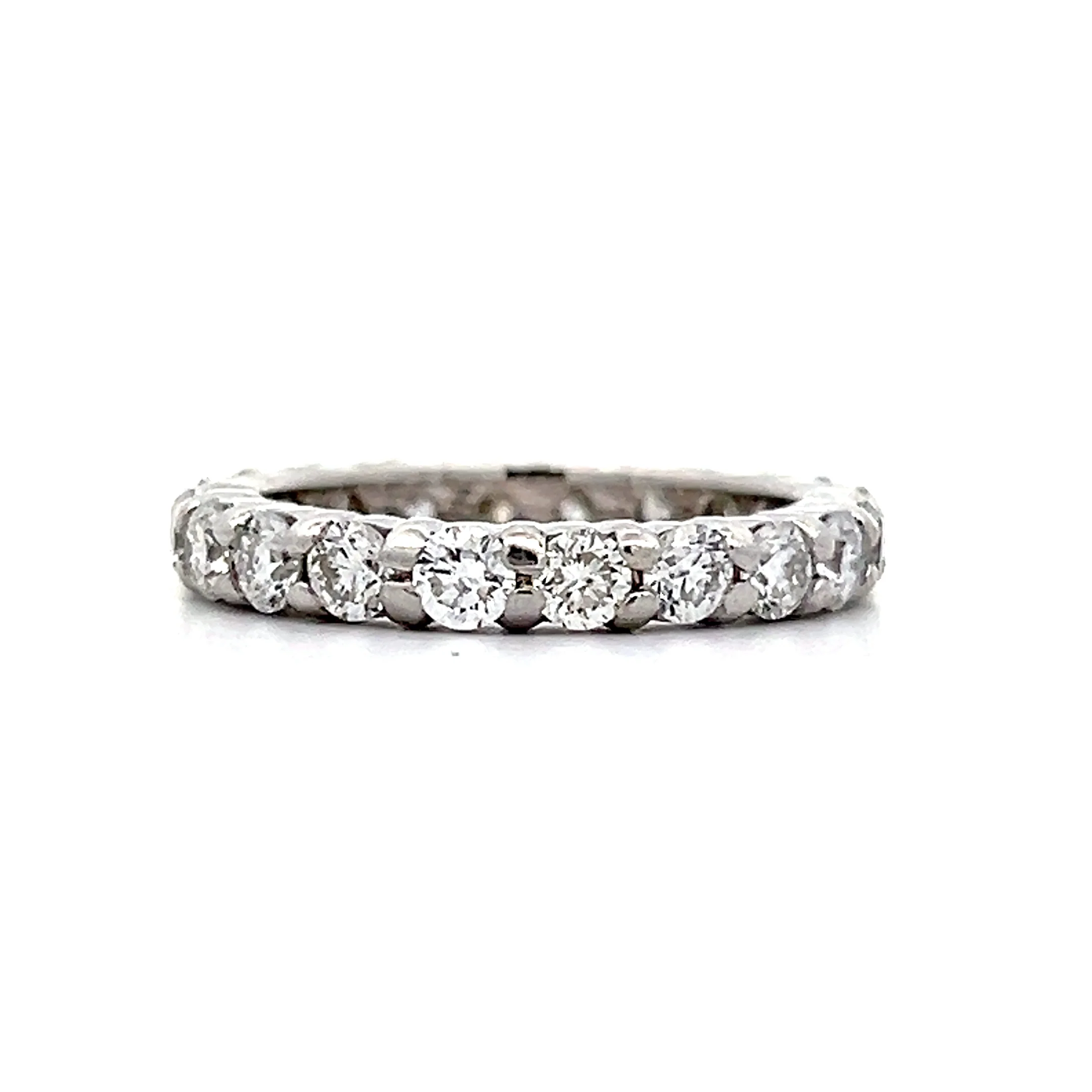 2 Carat Diamond Eternity Wedding Band in 14k - Image 2