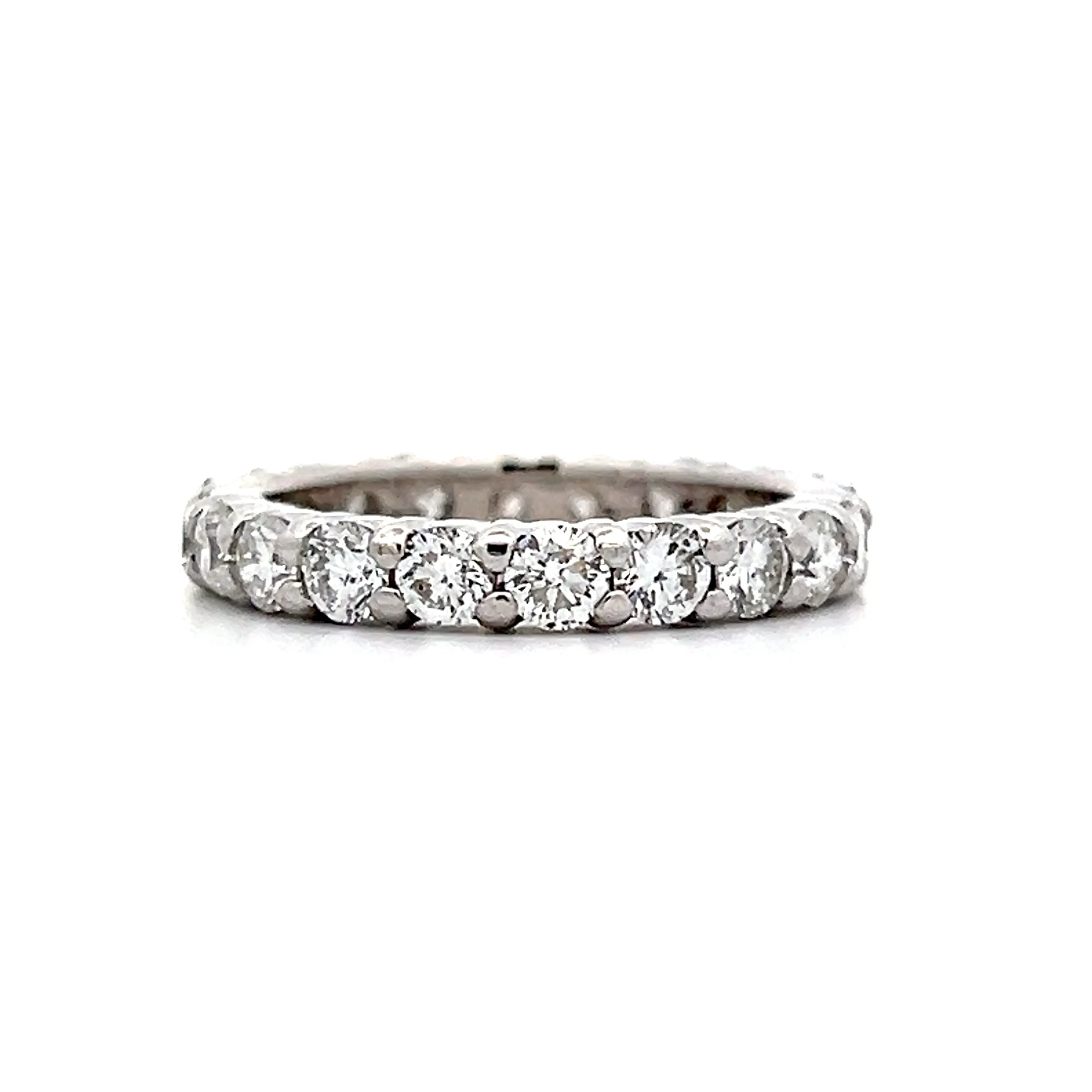 2 Carat Diamond Eternity Wedding Band in 14k - Image 4