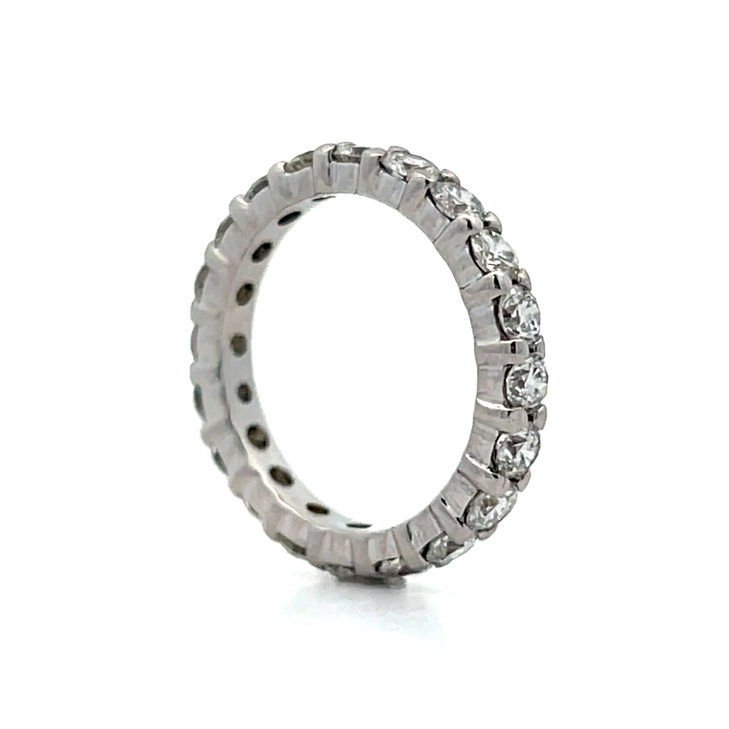 2 Carat Diamond Eternity Wedding Band in 14k - Image 6