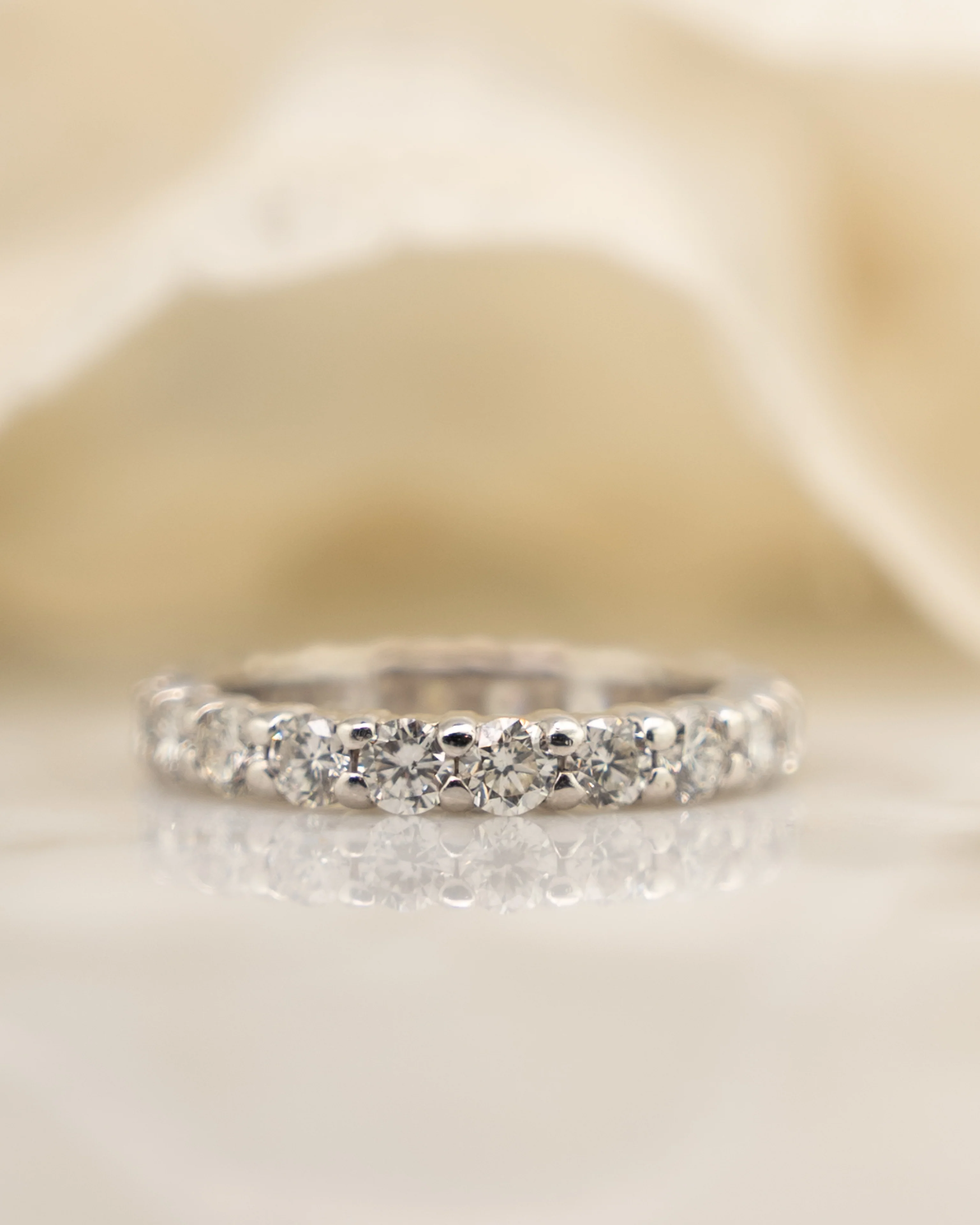 2 Carat Diamond Eternity Wedding Band in 14k - Image 7