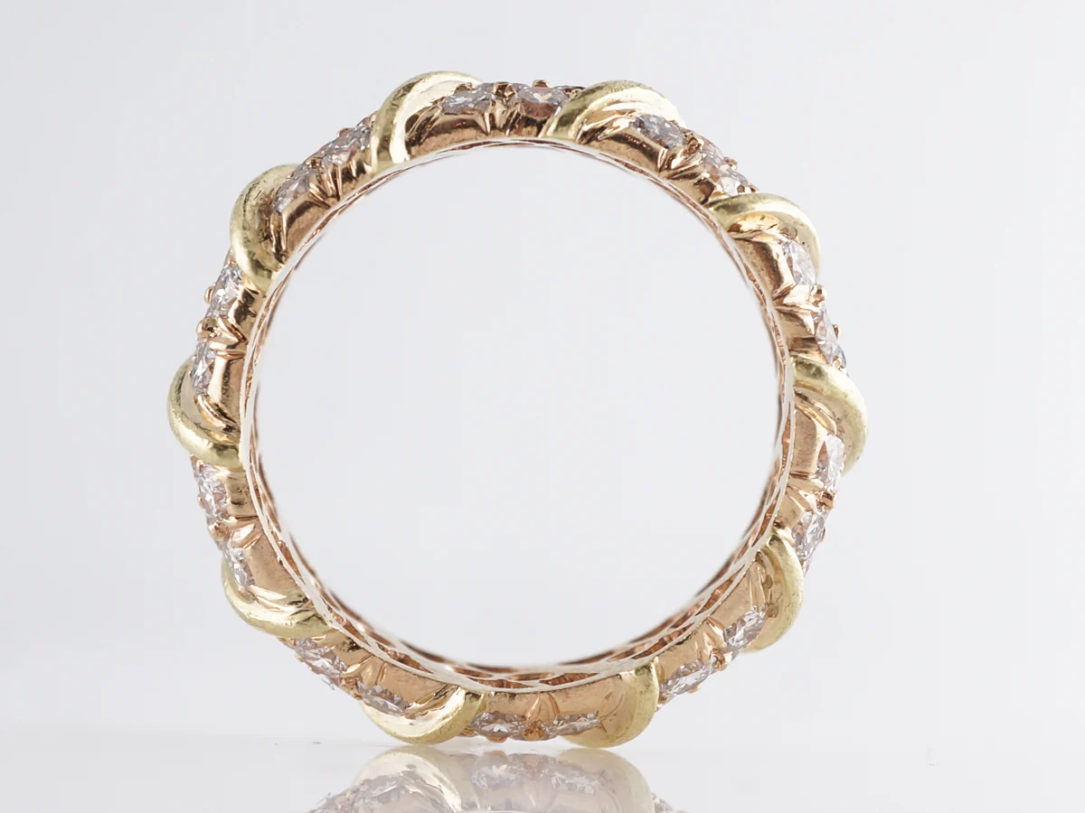 2 Carat Diamond Statement Band in 14k Yellow Gold - Image 2