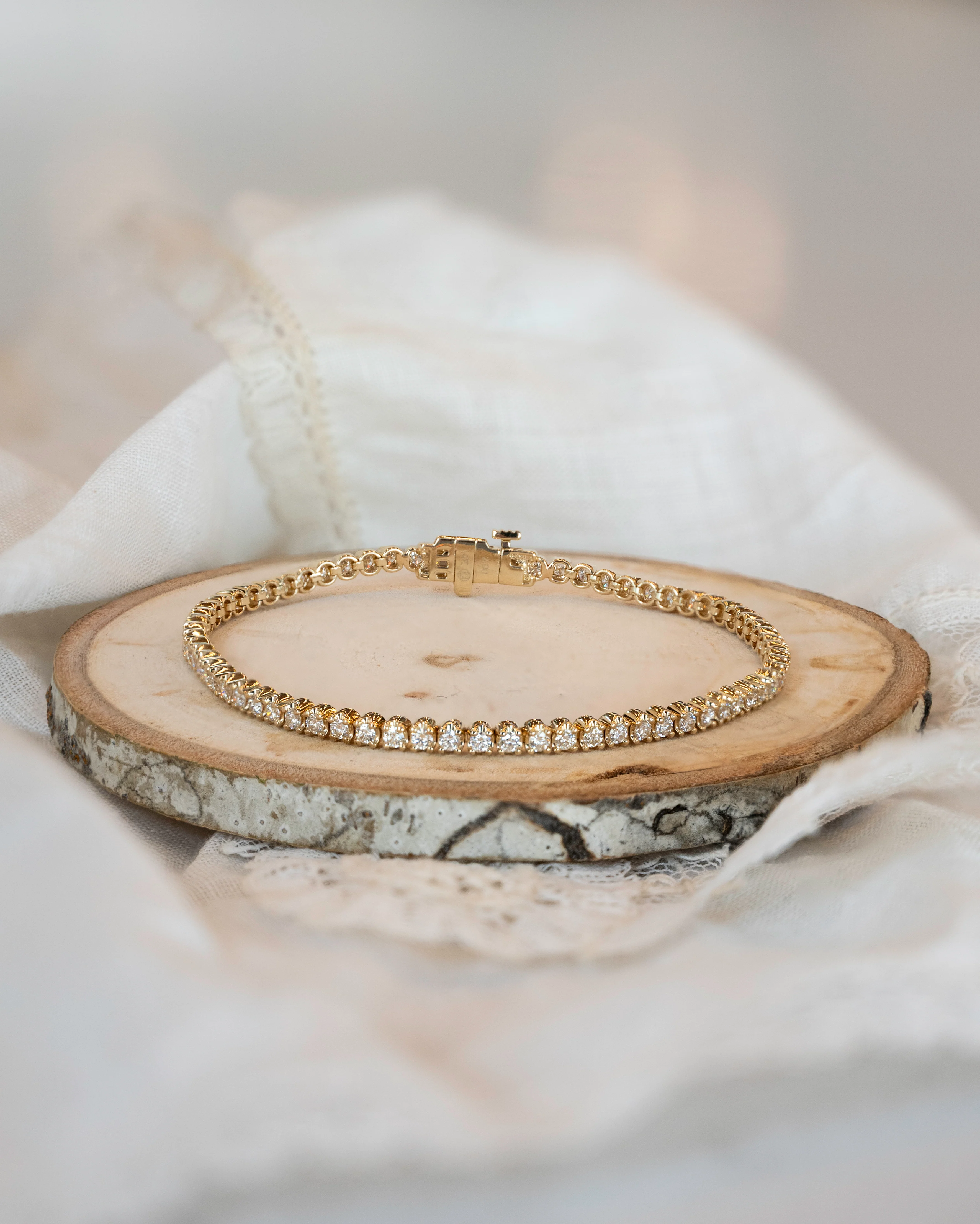 2 Carat Diamond Tennis Bracelet in 14k Yellow Gold - Image 5