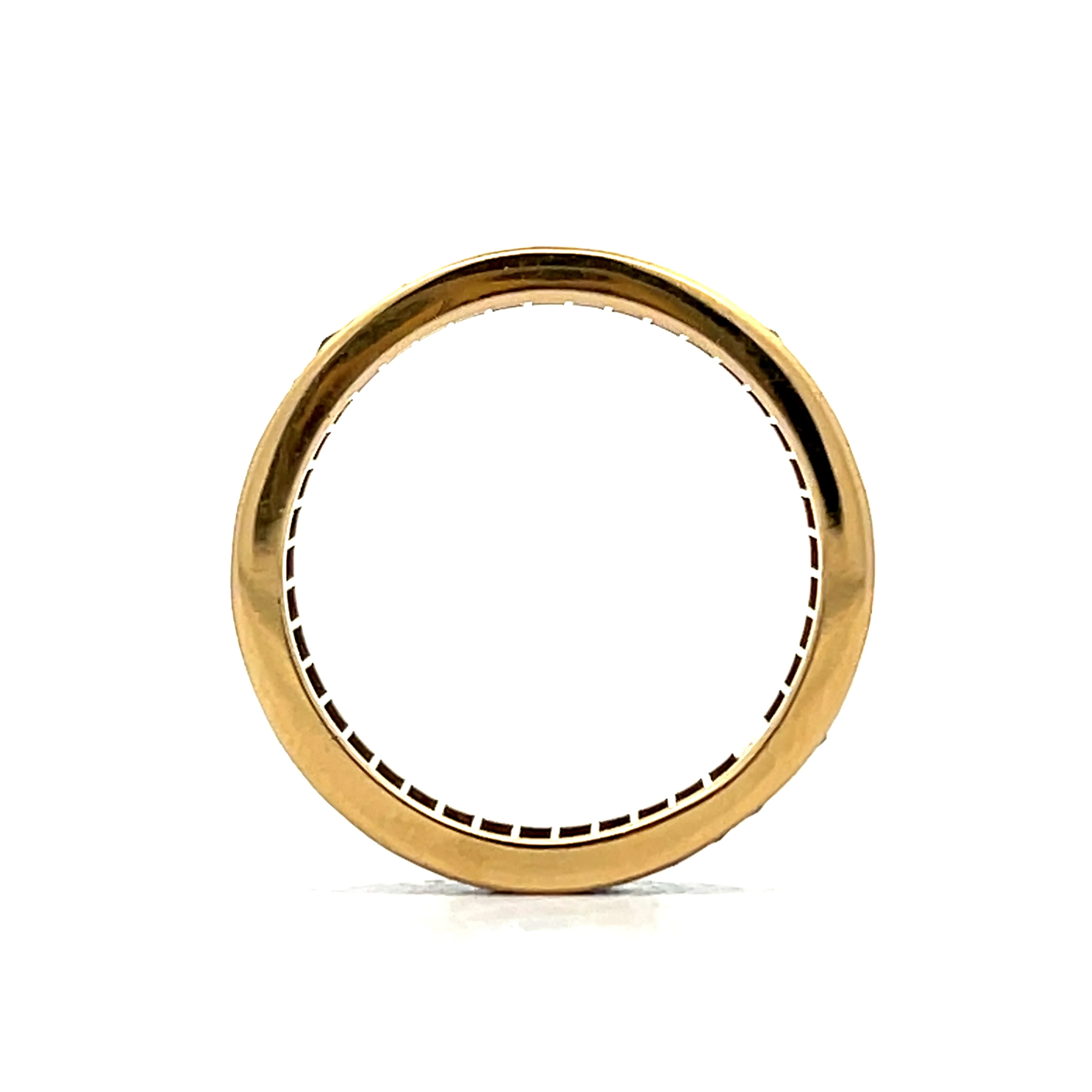 2 Carat French Cut Eternity Band in 18k Yellow Gold - Image 5