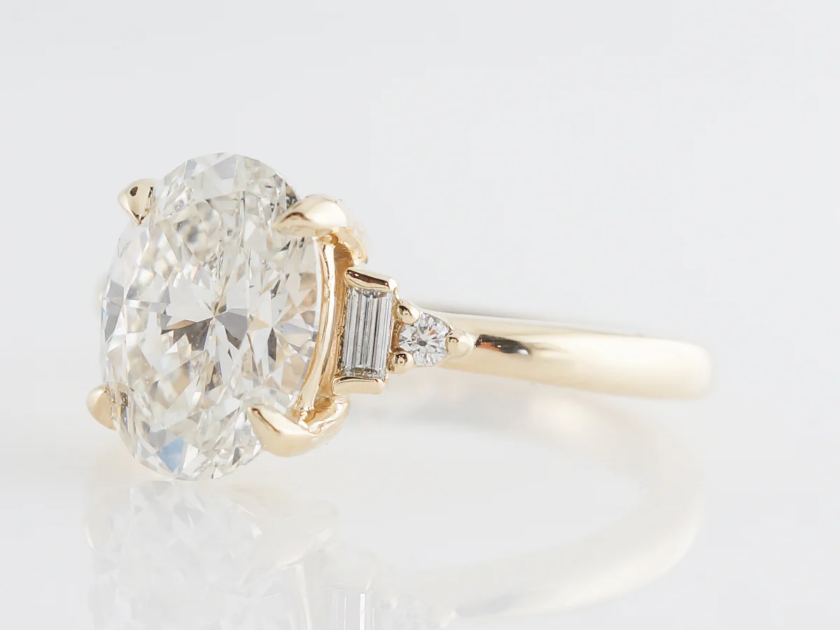 2 Carat GIA Oval Cut Diamond Engagement Ring in 14k - Image 2