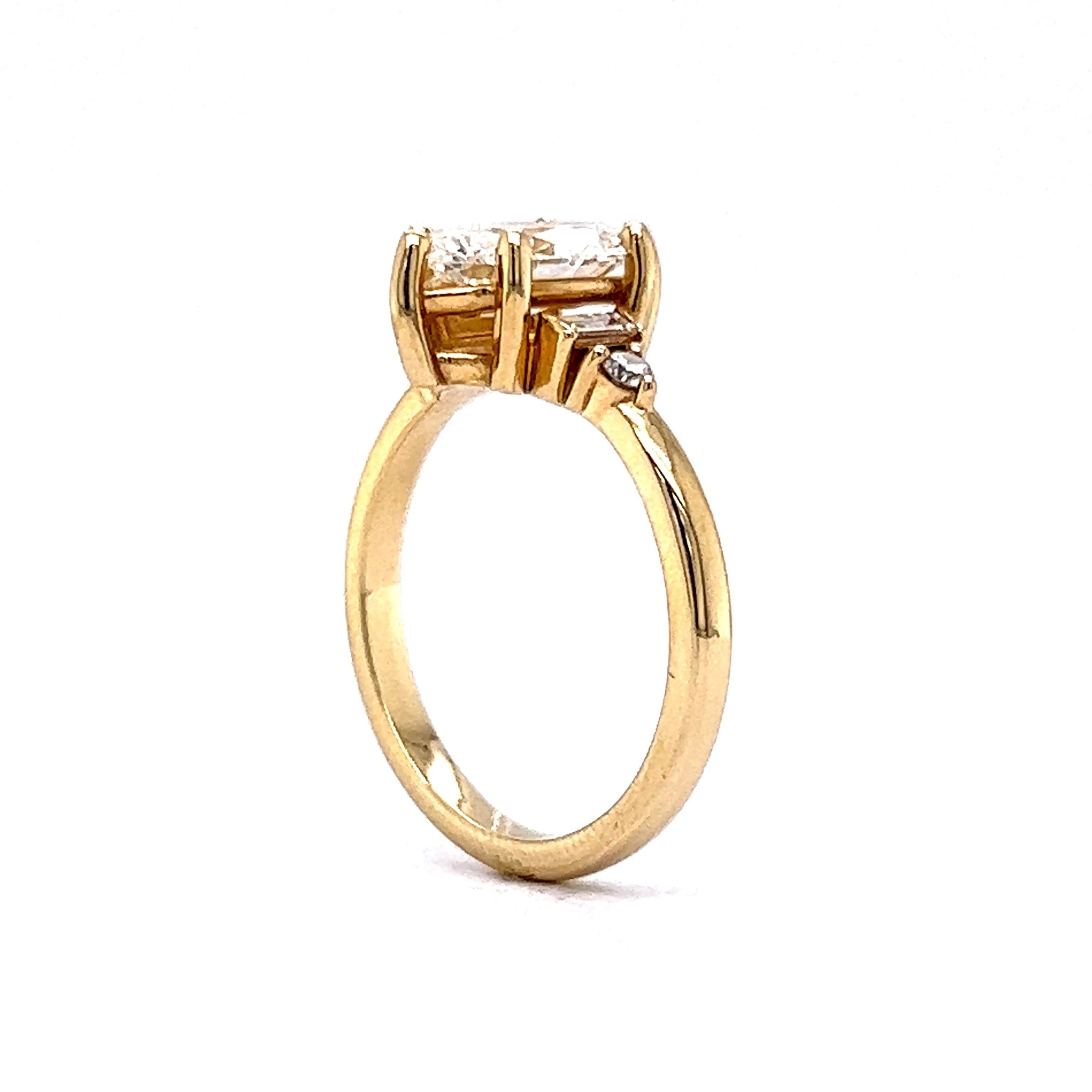 2 Carat Marquise Cut Diamond Engagement Ring in 14k - Image 5