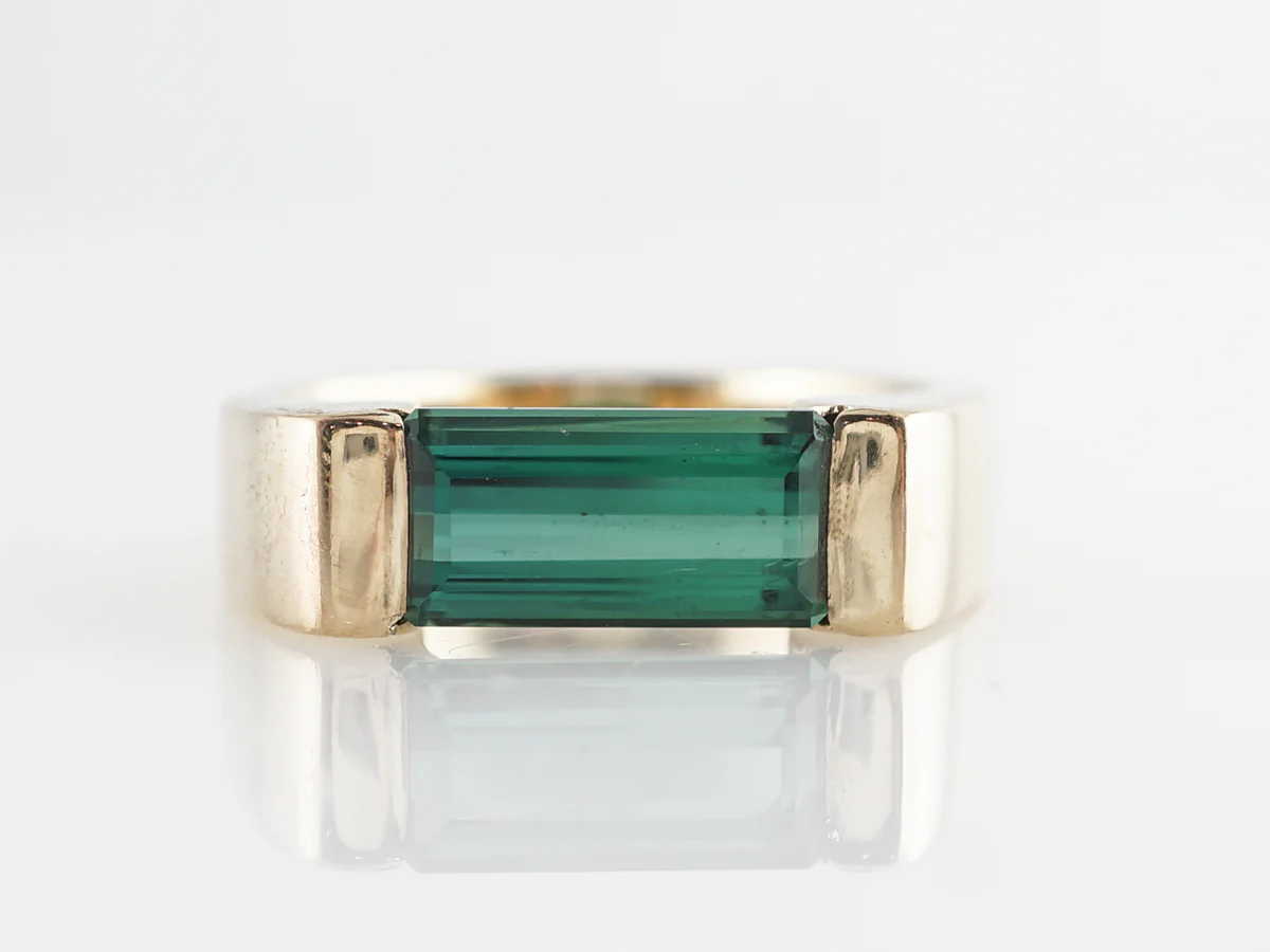 2 Carat Tourmaline Cocktail Ring in 14k Yellow Gold