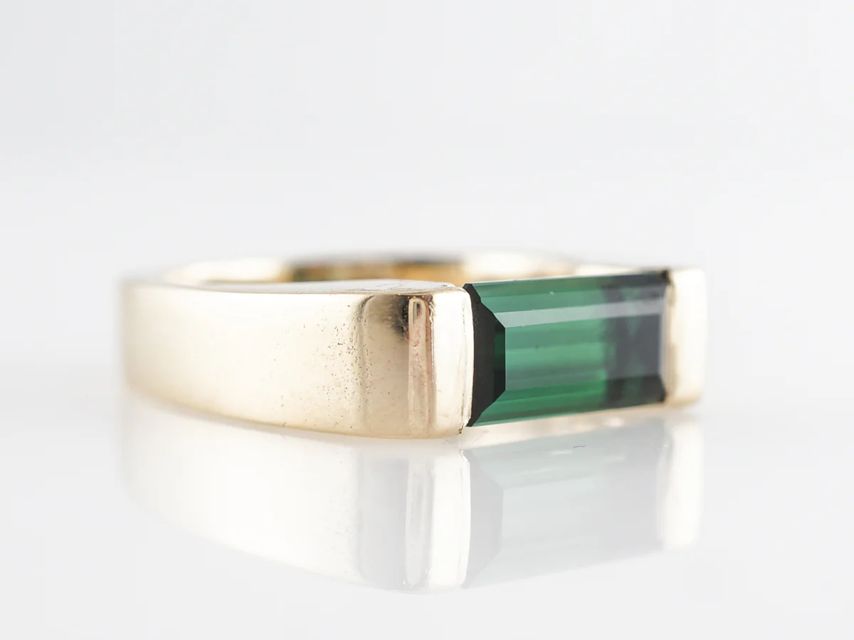2 Carat Tourmaline Cocktail Ring in 14k Yellow Gold - Image 3